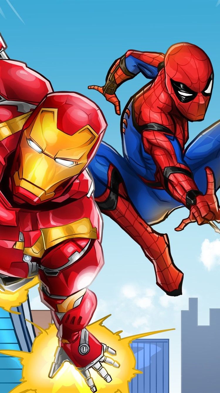 Spiderman And Ironman Fanart Wallpapers