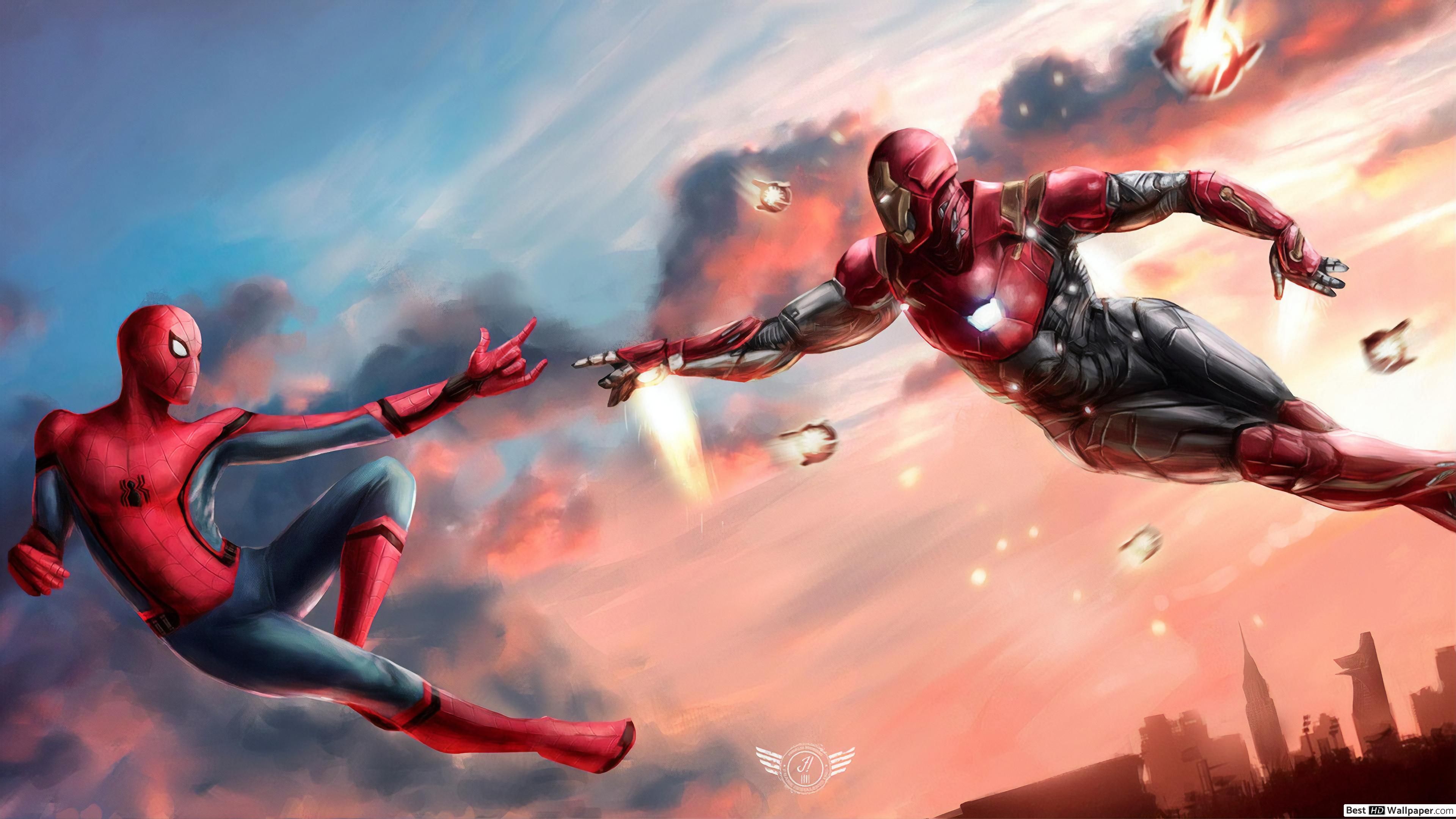 Spiderman Homecoming Iron Man Wallpapers