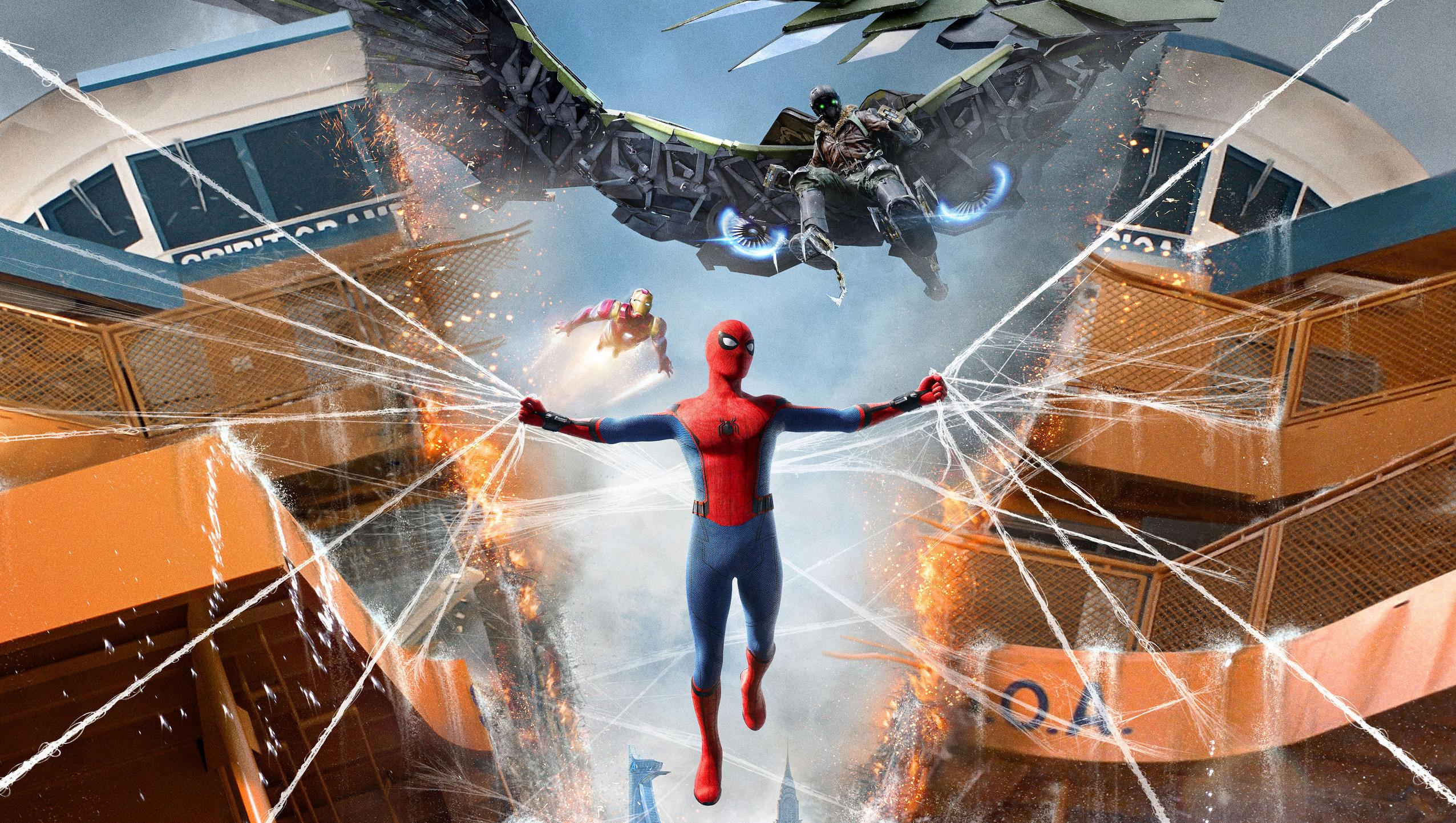 Spiderman Homecoming Movie Spidy Artwork Wallpapers