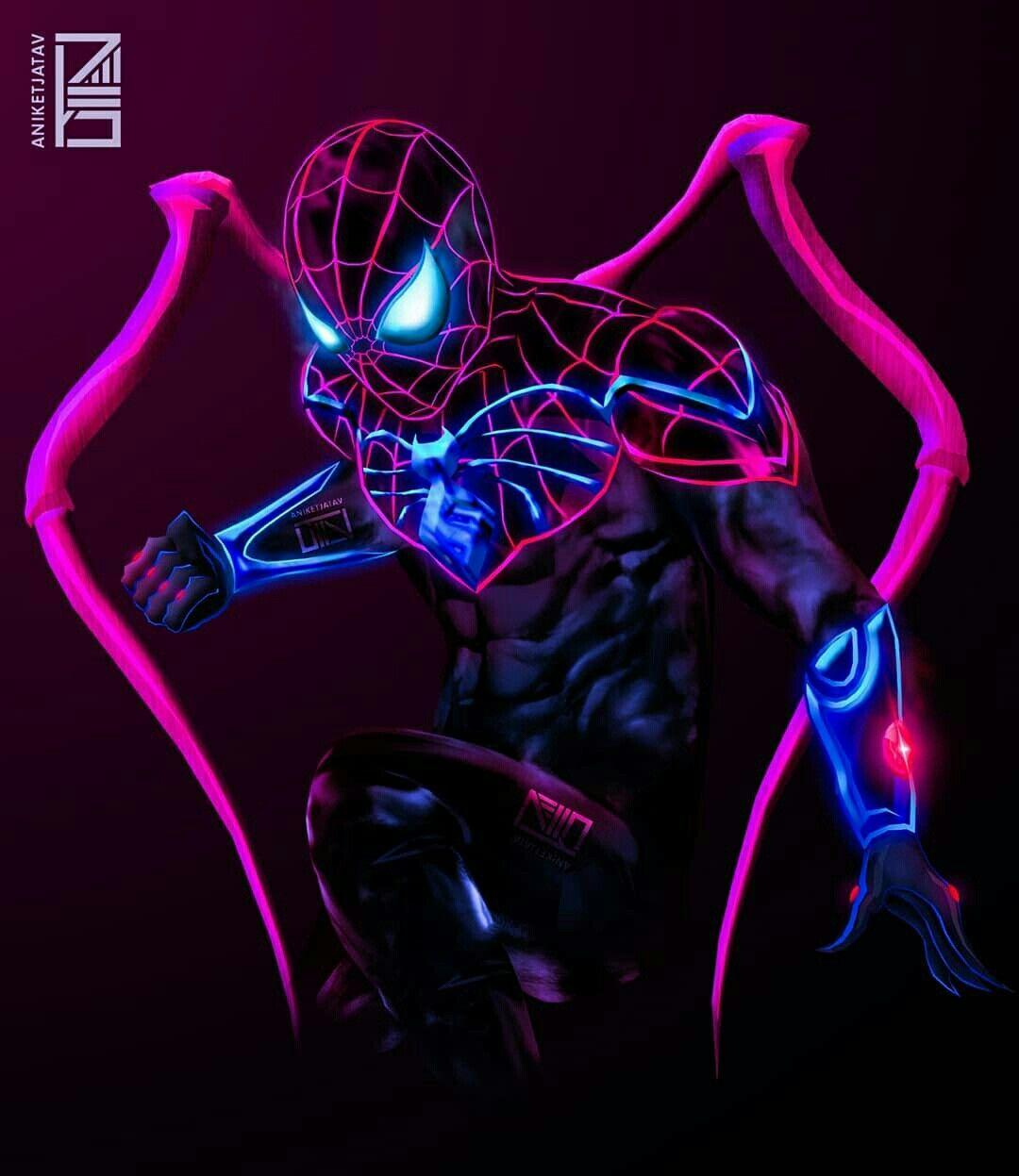 Spiderman Neon Wallpapers