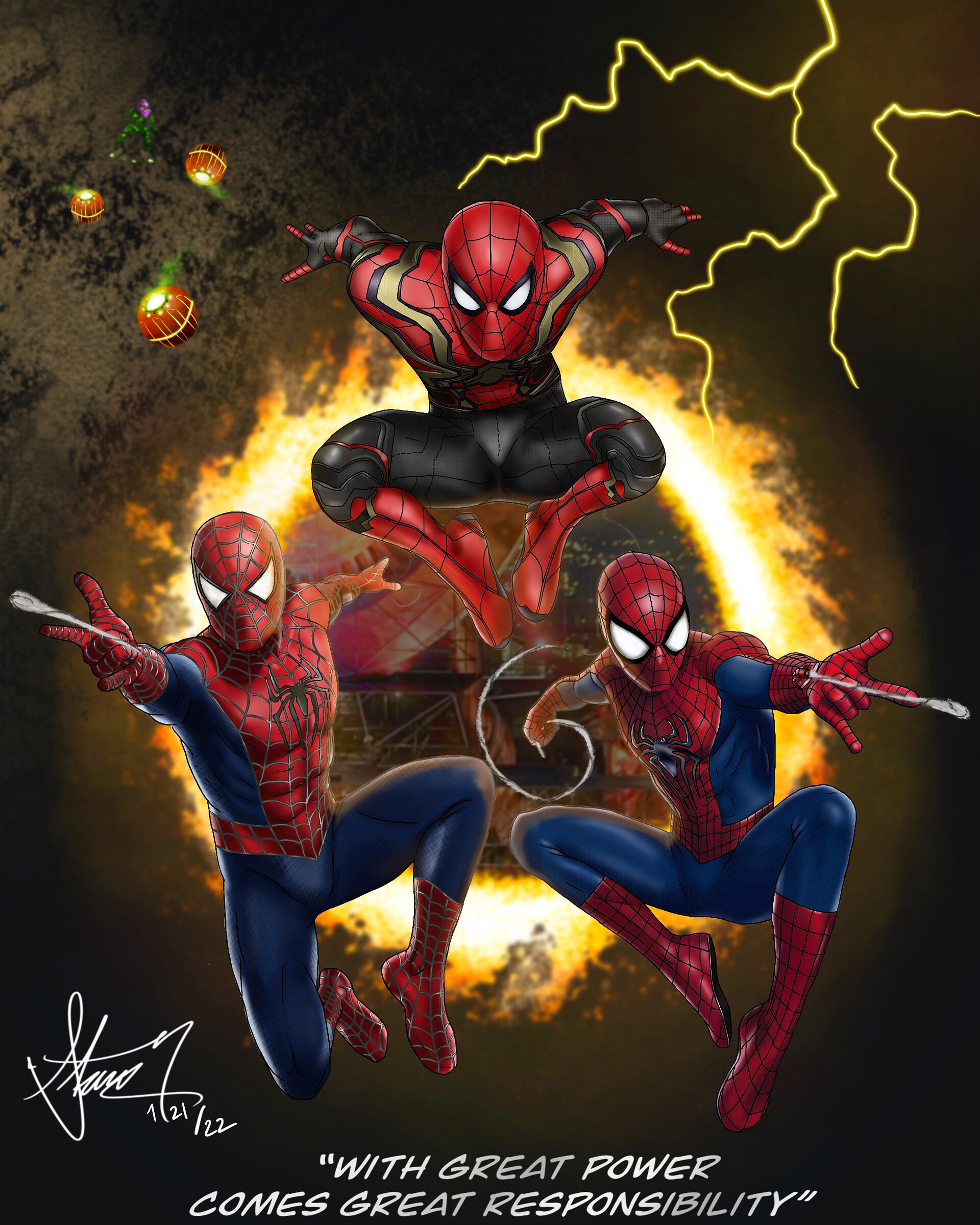 Spiderman No Way Home Cool Fan Art Wallpapers