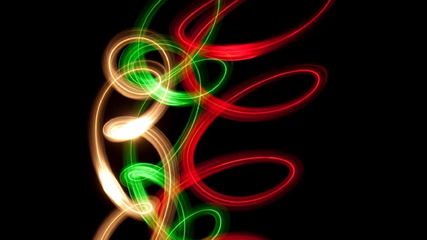 Spiral Line Neon Art Wallpapers