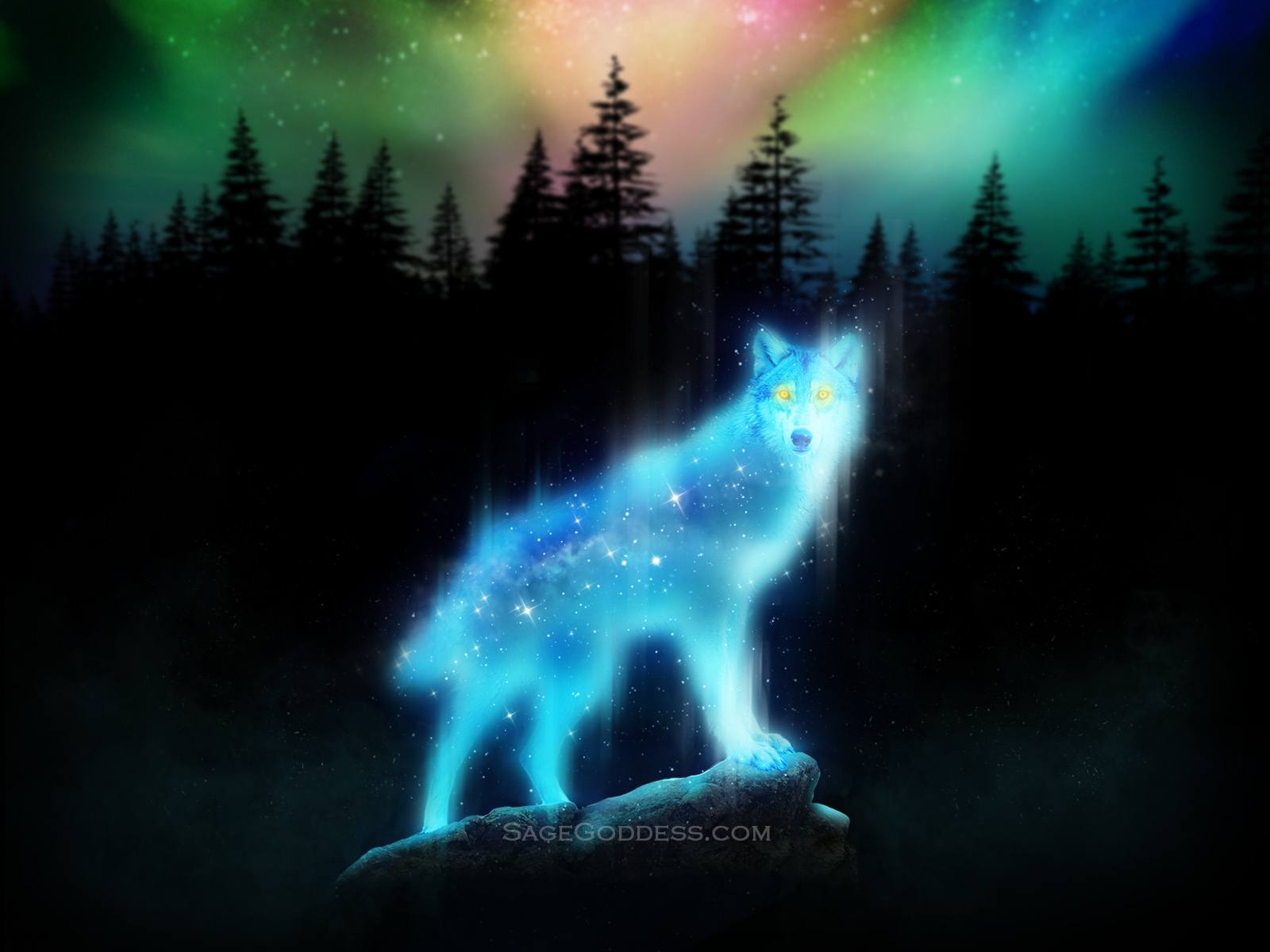 Spirit Galaxy Wolves Wallpapers