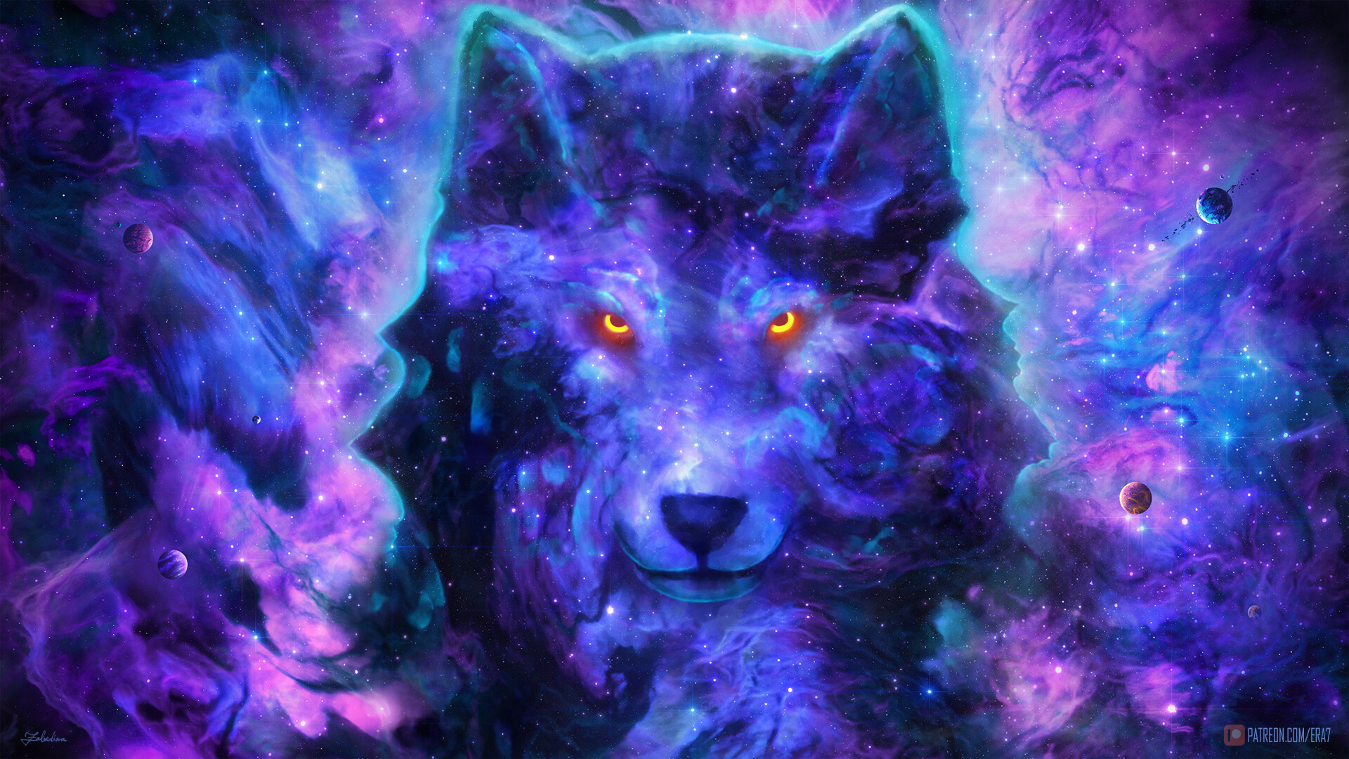 Spirit Galaxy Wolves Wallpapers