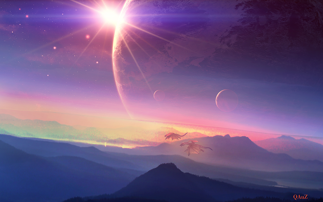 Spiritual Fantasy Art Sunrise
 Wallpapers