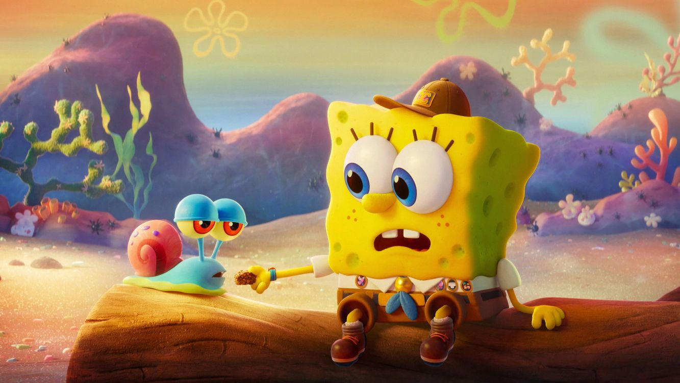 Spongebob Near Sunset Wallpapers