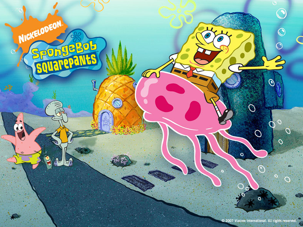 Spongebob Near Sunset Wallpapers