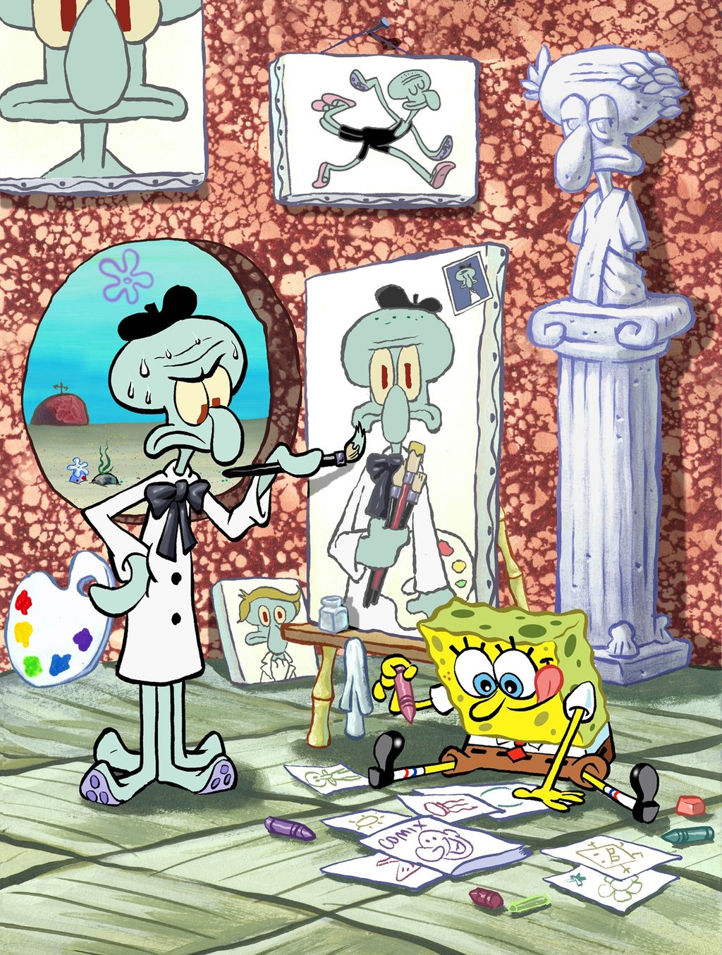 Spongebob Patrick And Squidward Wallpapers