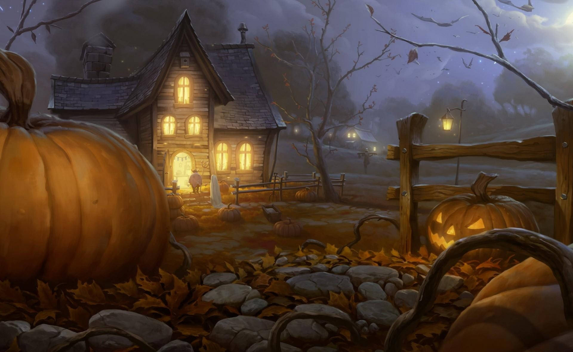 Spooky Halloween House
 Wallpapers