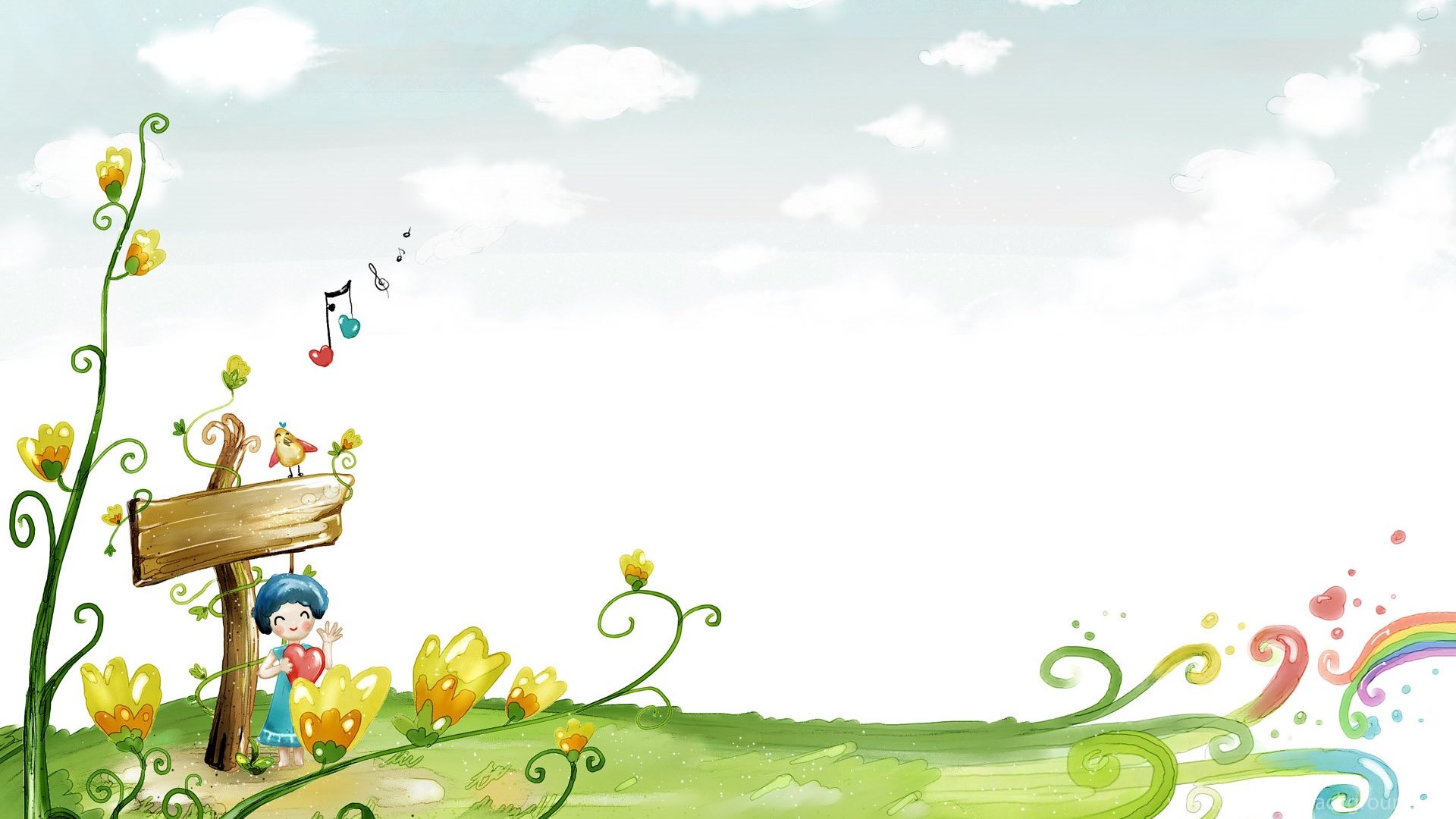 Spring Cartoon Wallpapers