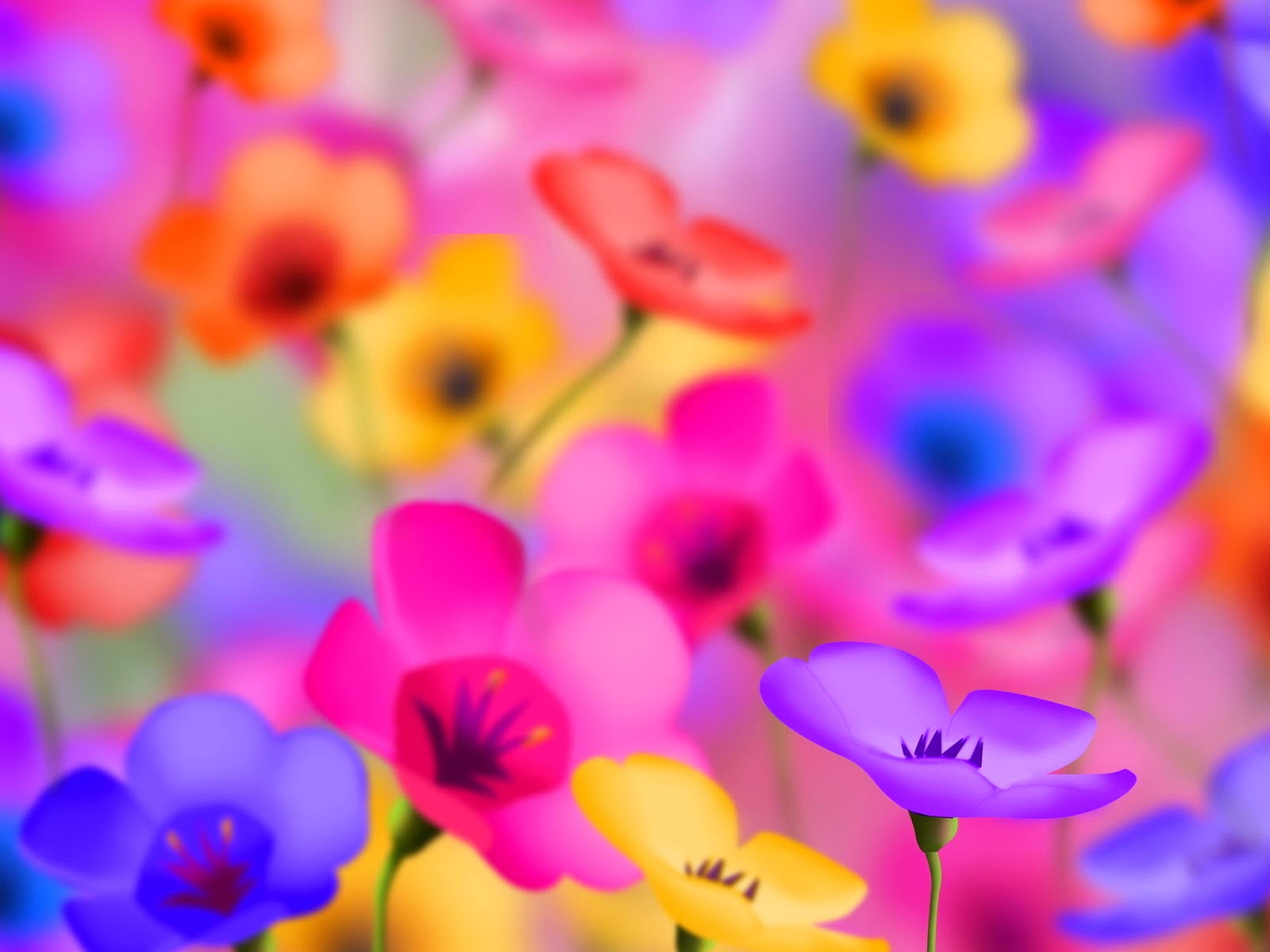 Spring Flowers Background Desktop