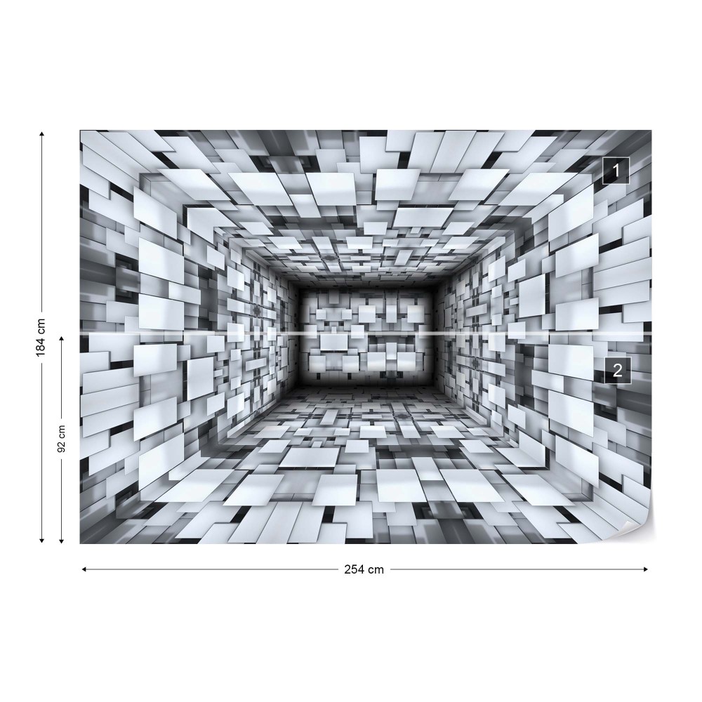 Square 3D Tunnel Wallpapers