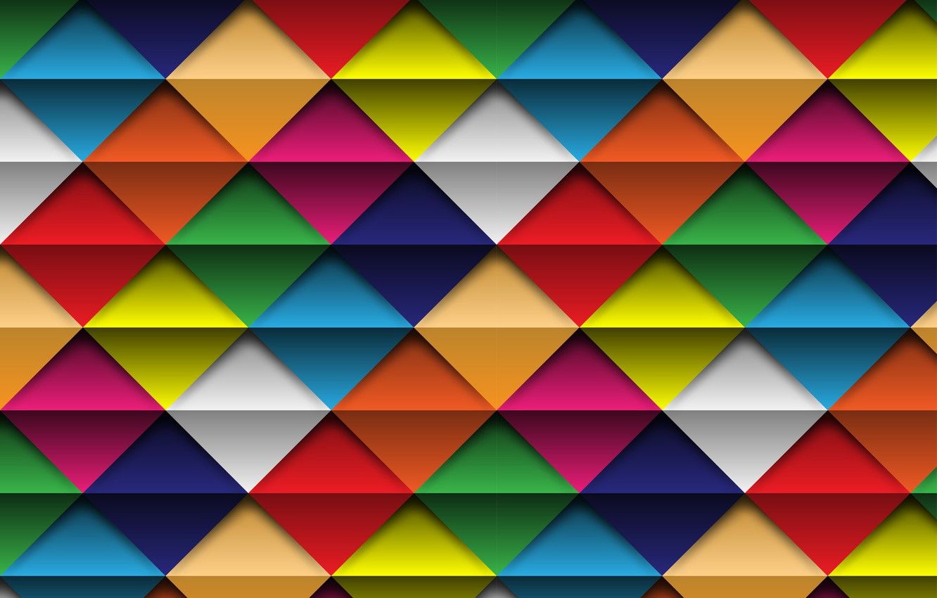 Square Colorful Pattern Wallpapers