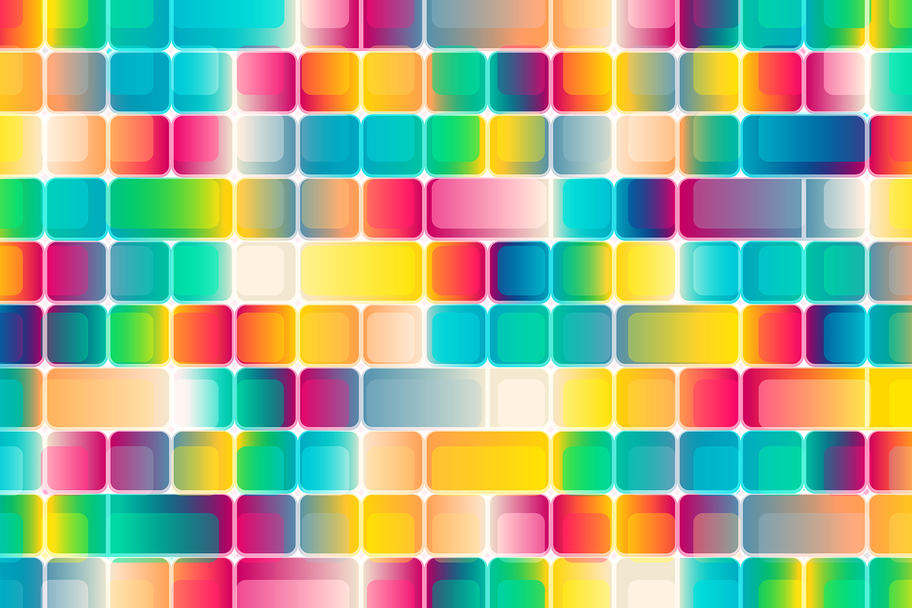 Square Colorful Pattern Wallpapers