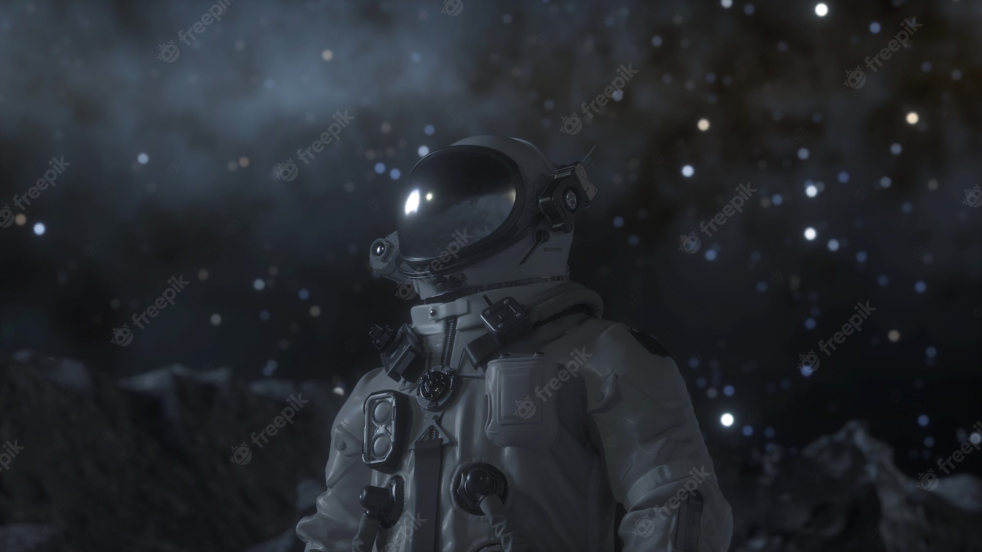 Standing Alone Astronaut Wallpapers