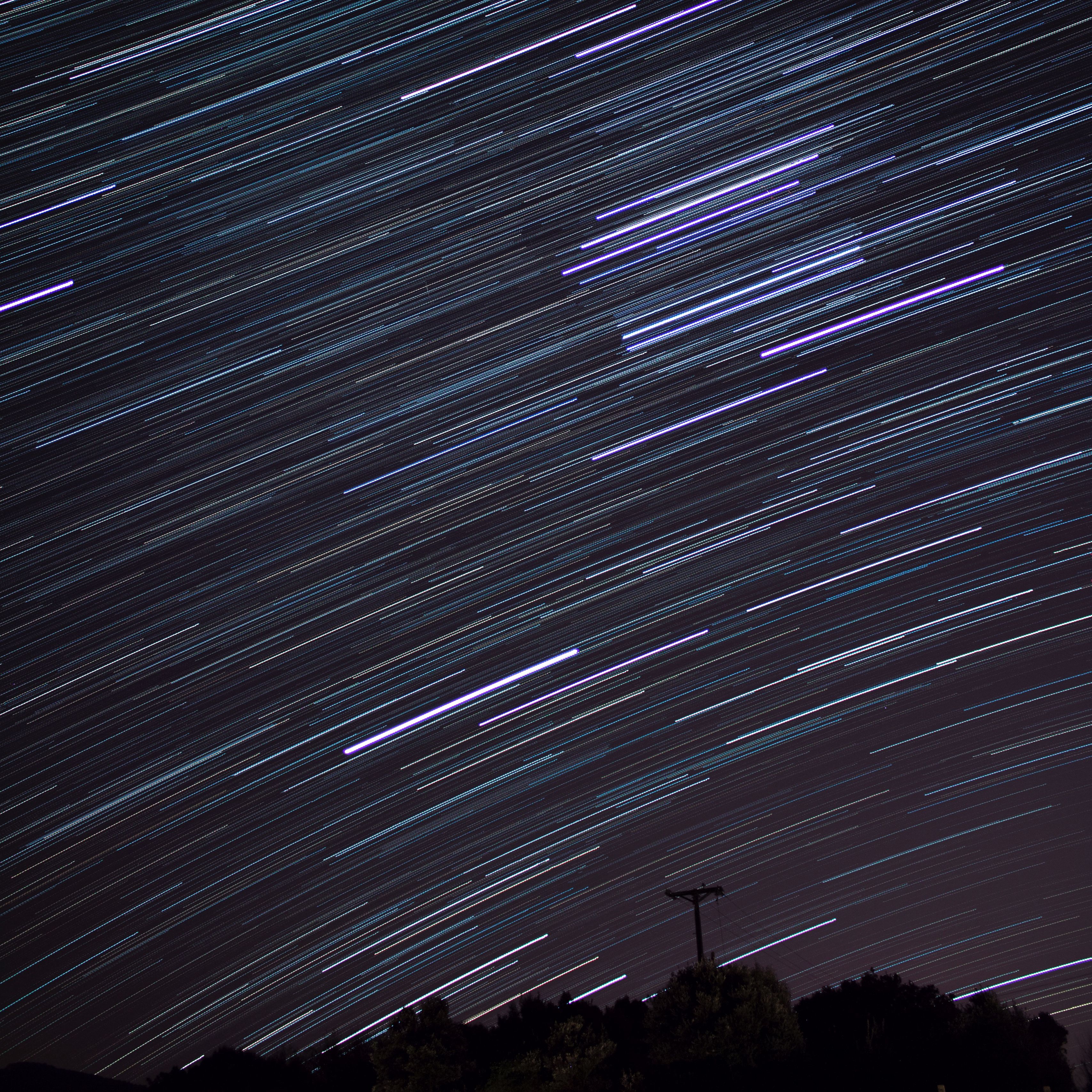 Star Trails Over The Lone Cabin Wallpapers