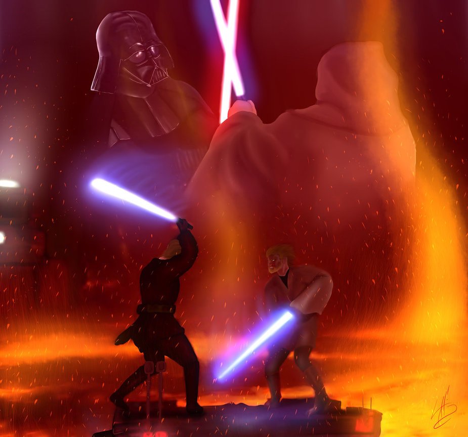 Star Wars Anakin Vs Obi Wan Wallpapers