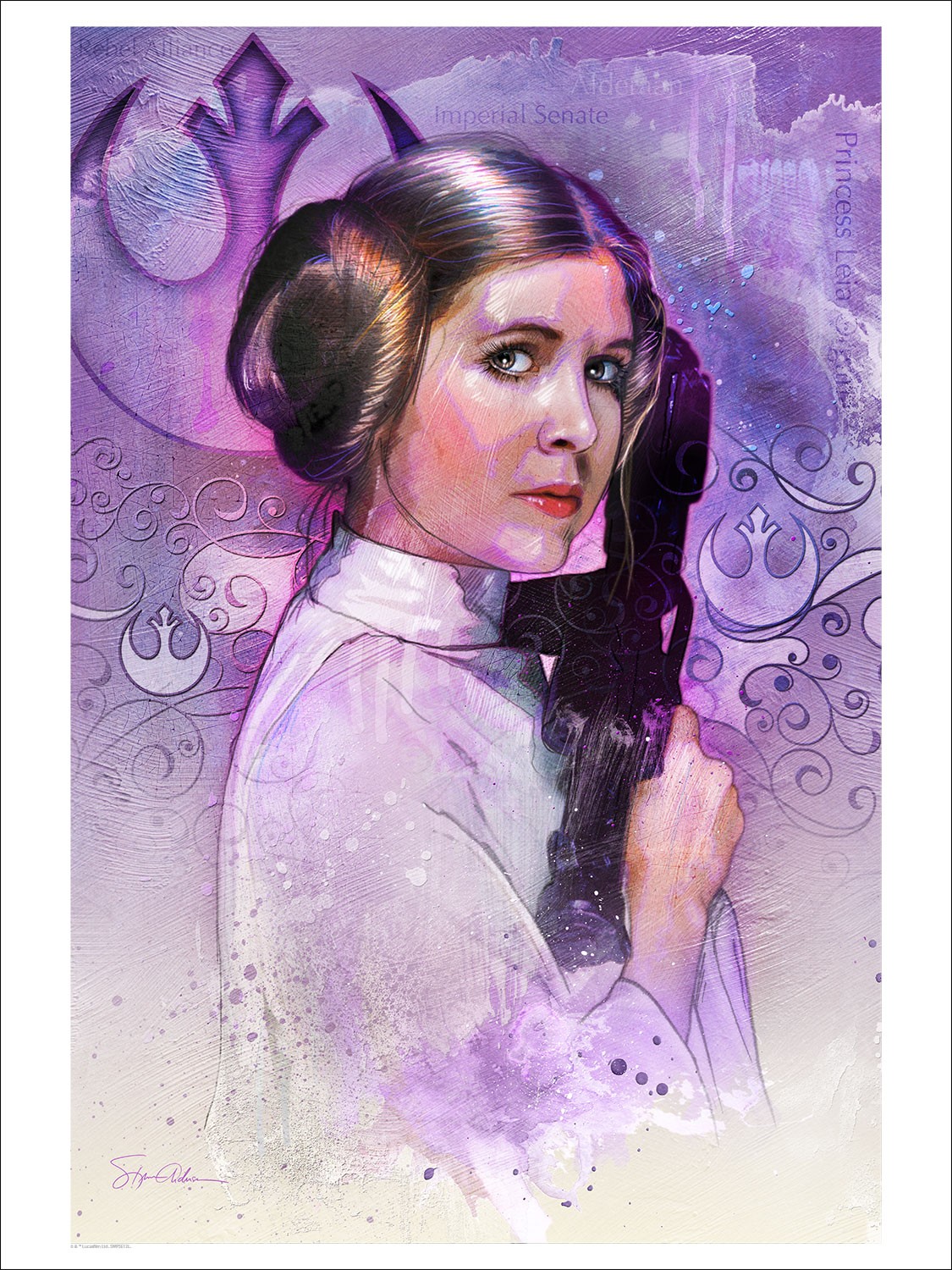 Star Wars Artwork Carrie Fisher Wallpapers