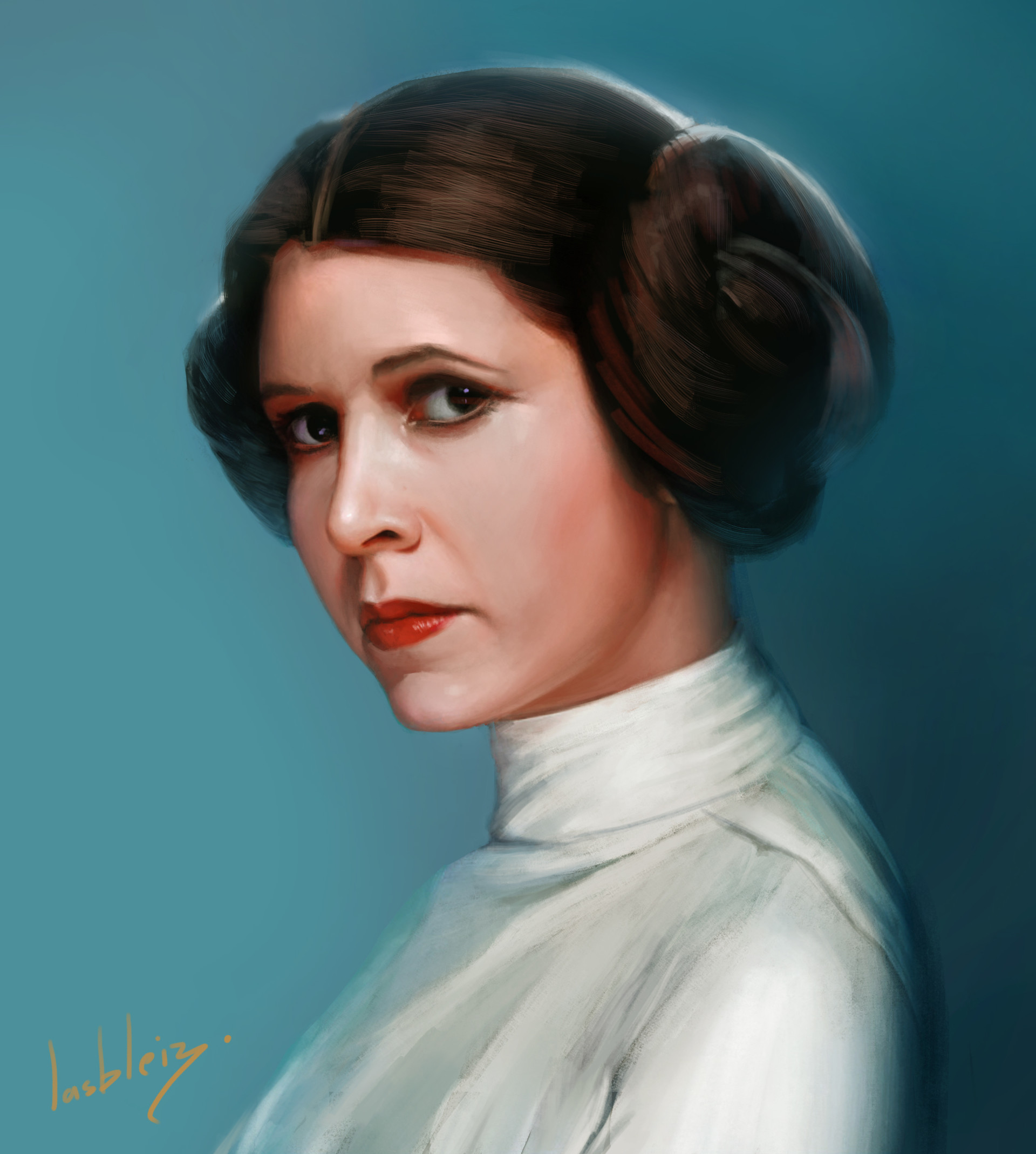 Star Wars Artwork Carrie Fisher Wallpapers