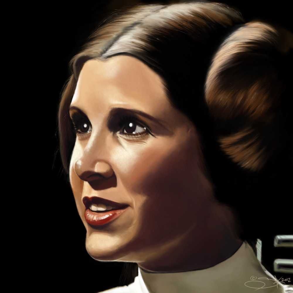 Star Wars Artwork Carrie Fisher Wallpapers