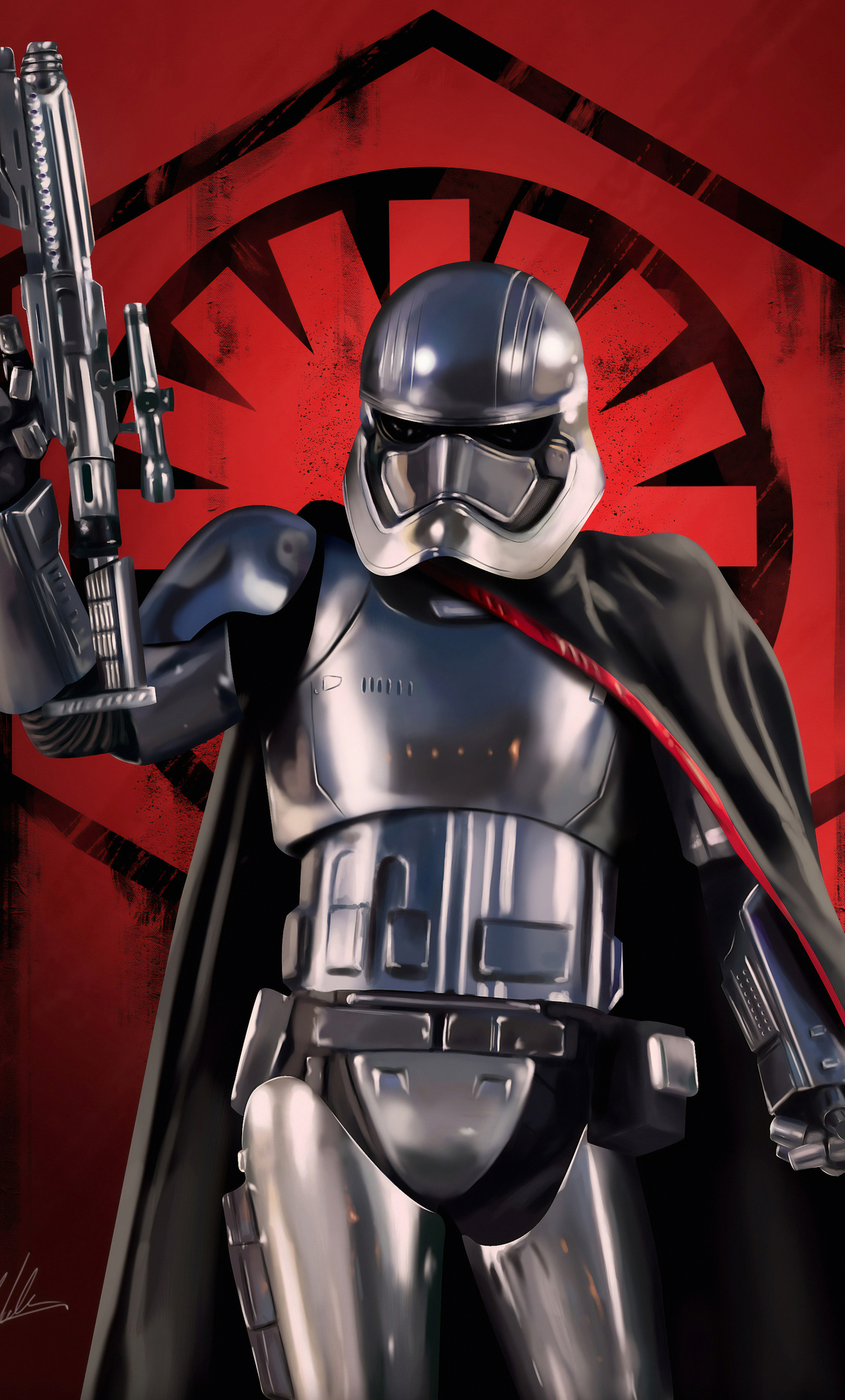 Star Wars Captain Phasma Digital Art Wallpapers