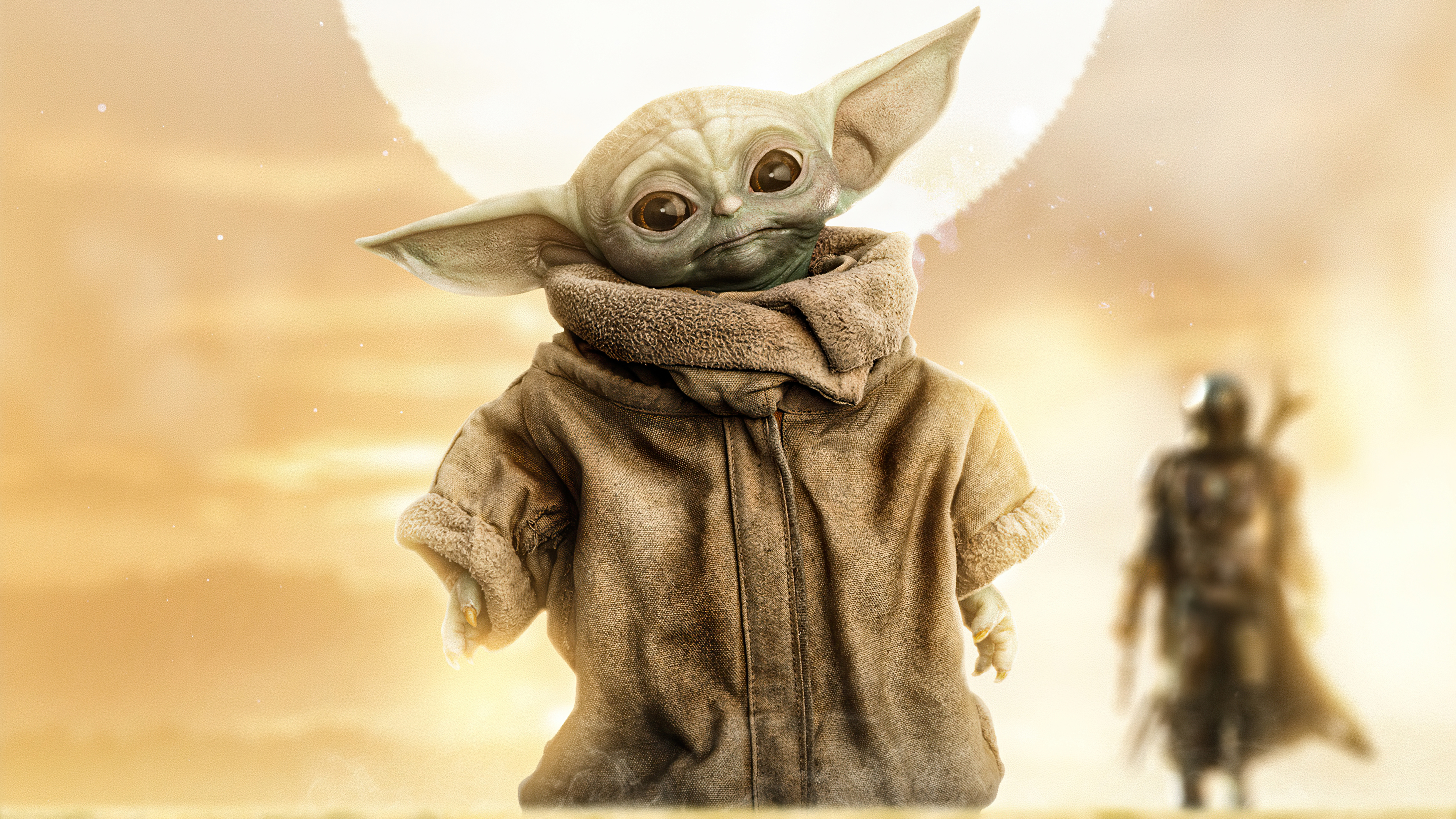 Star Wars Mandalorian And Baby Yoda Wallpapers