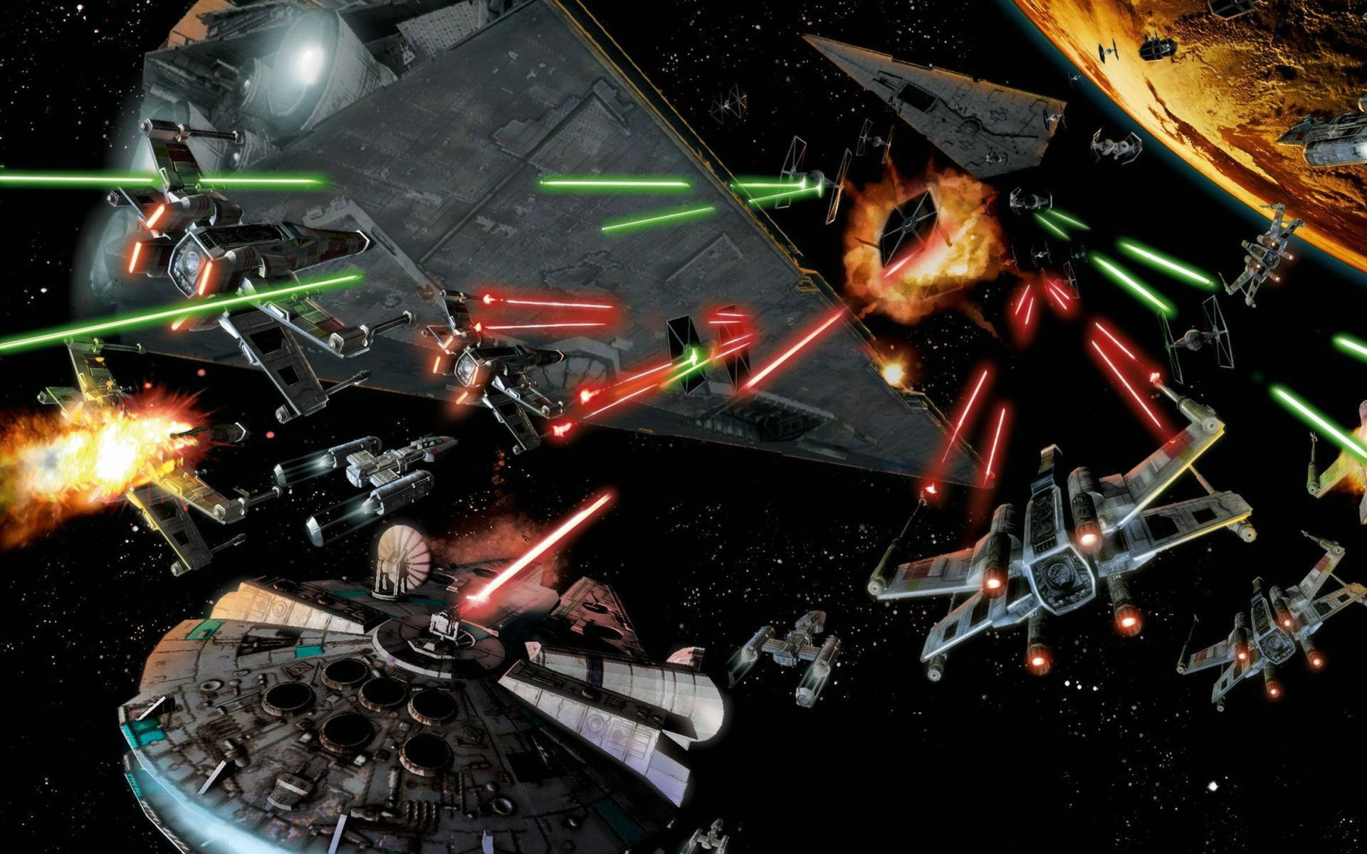 Star Wars Space Battle Wallpapers