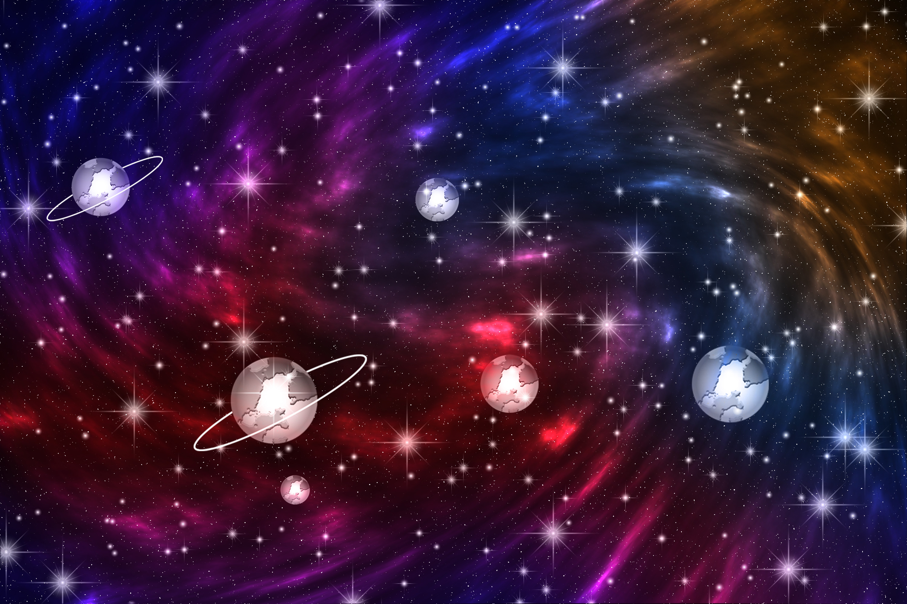 Starry Galaxy Background