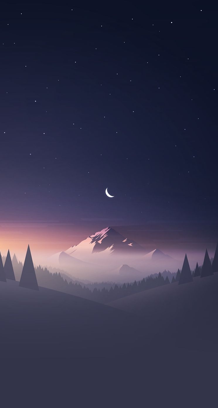 Starry Moon Night 2020 Wallpapers