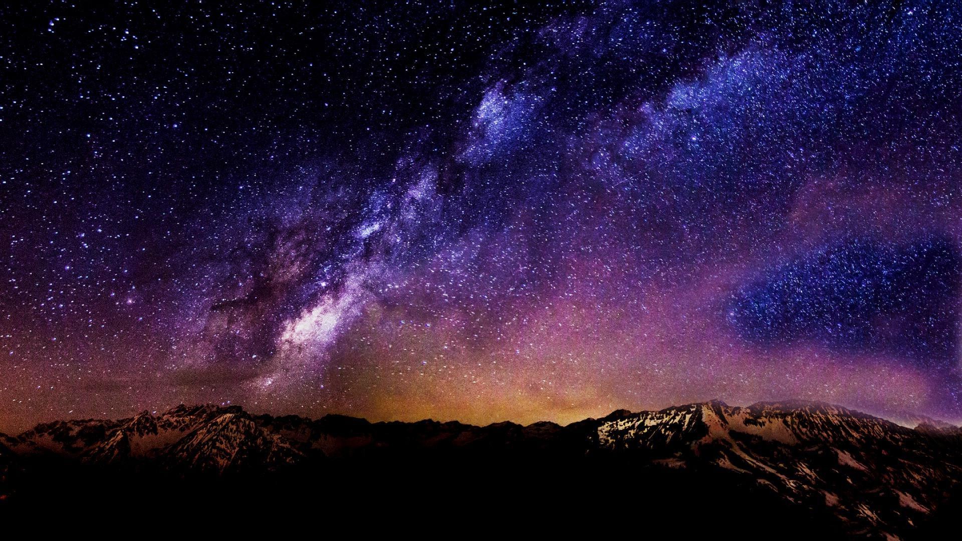 Starry Night Landscape Wallpapers