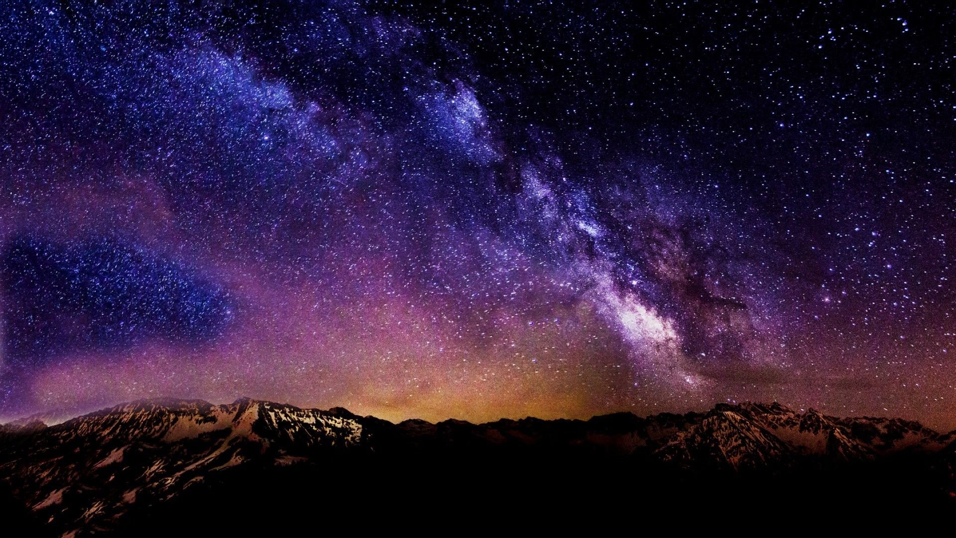 Starry Night Landscape Wallpapers