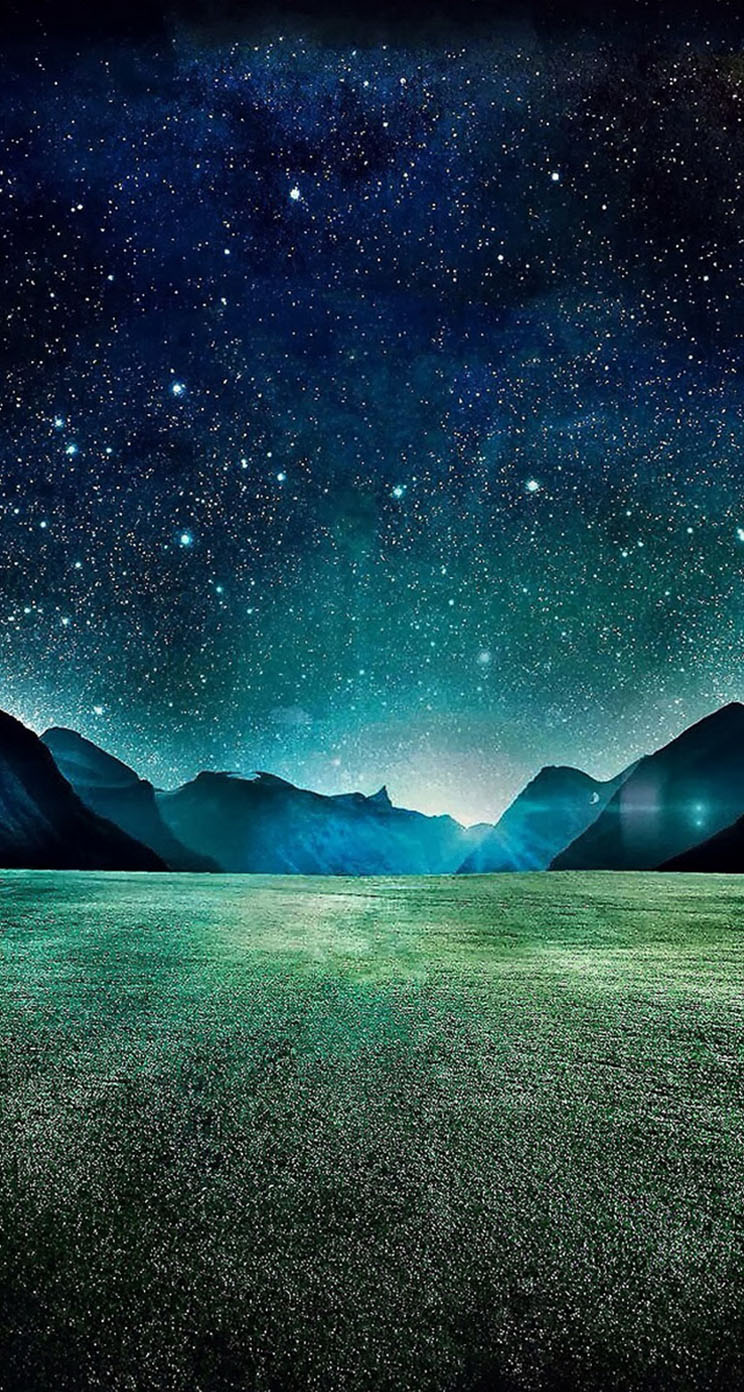 Starry Sky In Open Field Wallpapers