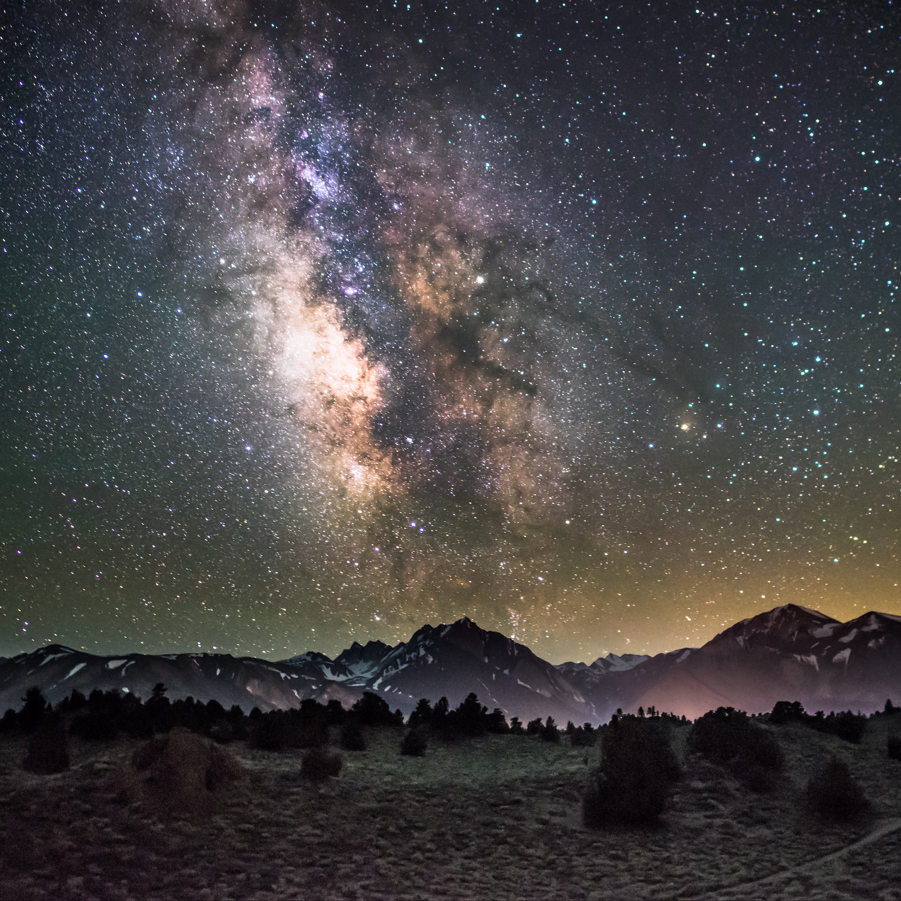 Starry Star Sky And Mountain Wallpapers