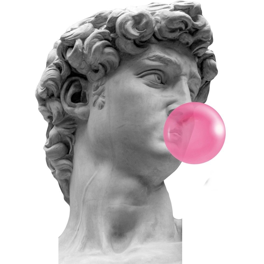 Statue Blowing Bubble Gum Wallpapers