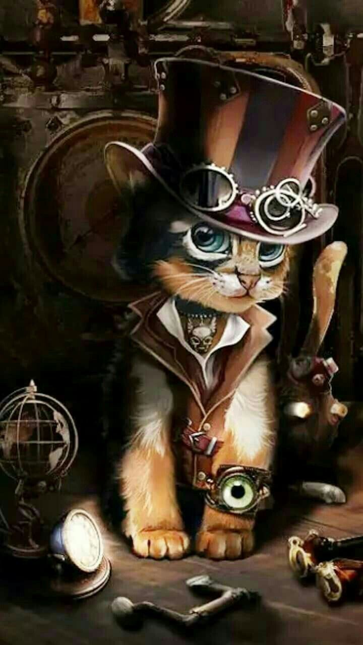 Steampunk Cat Wallpapers