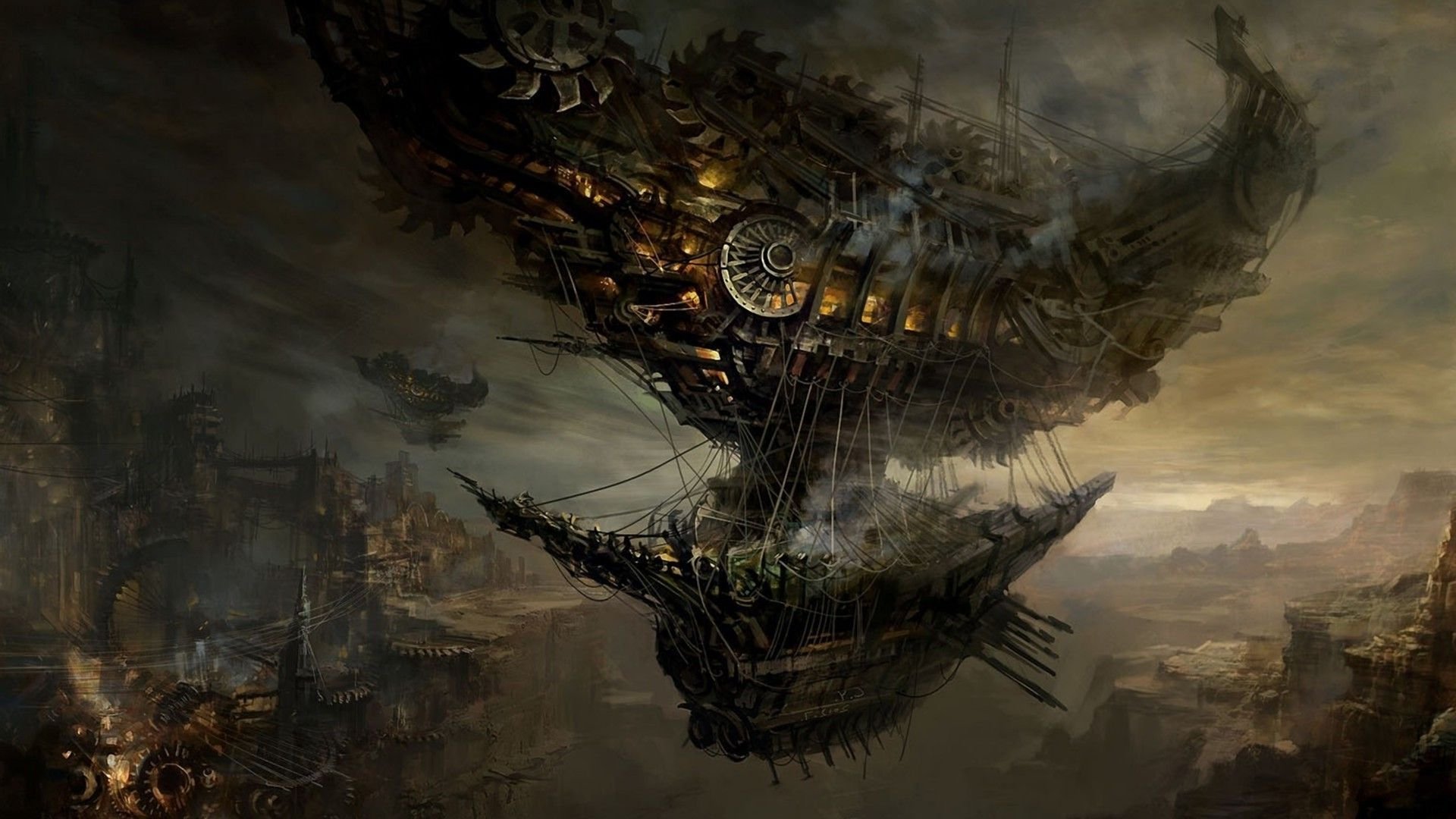 Steampunk City 1920X1080 Wallpapers