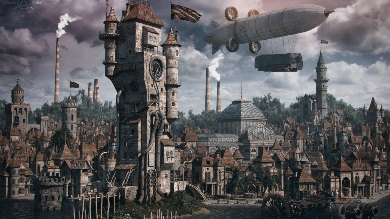 Steampunk Landscape Wallpapers