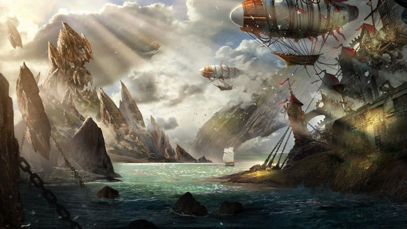 Steampunk Landscape Wallpapers