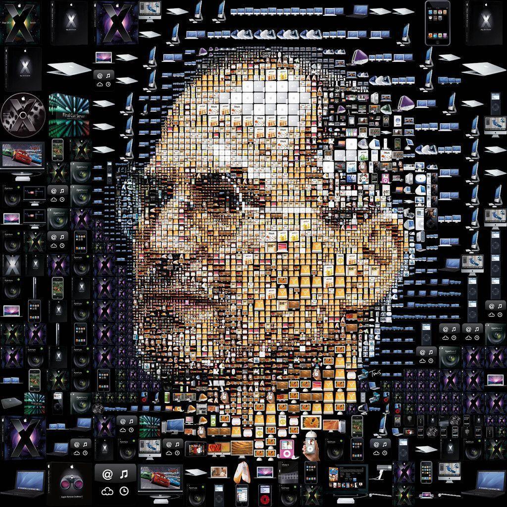 Steve Jobs Blue Face Art Wallpapers