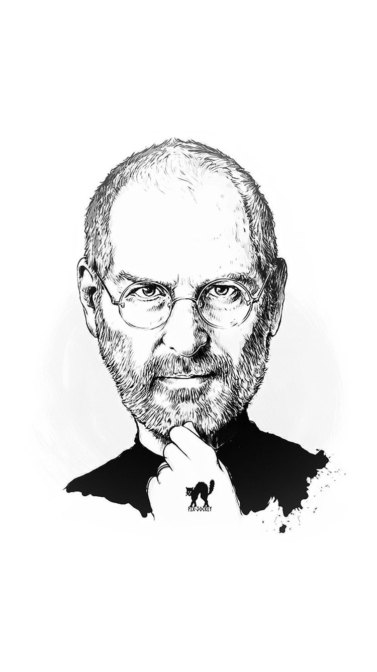 Steve Jobs Blue Face Art Wallpapers