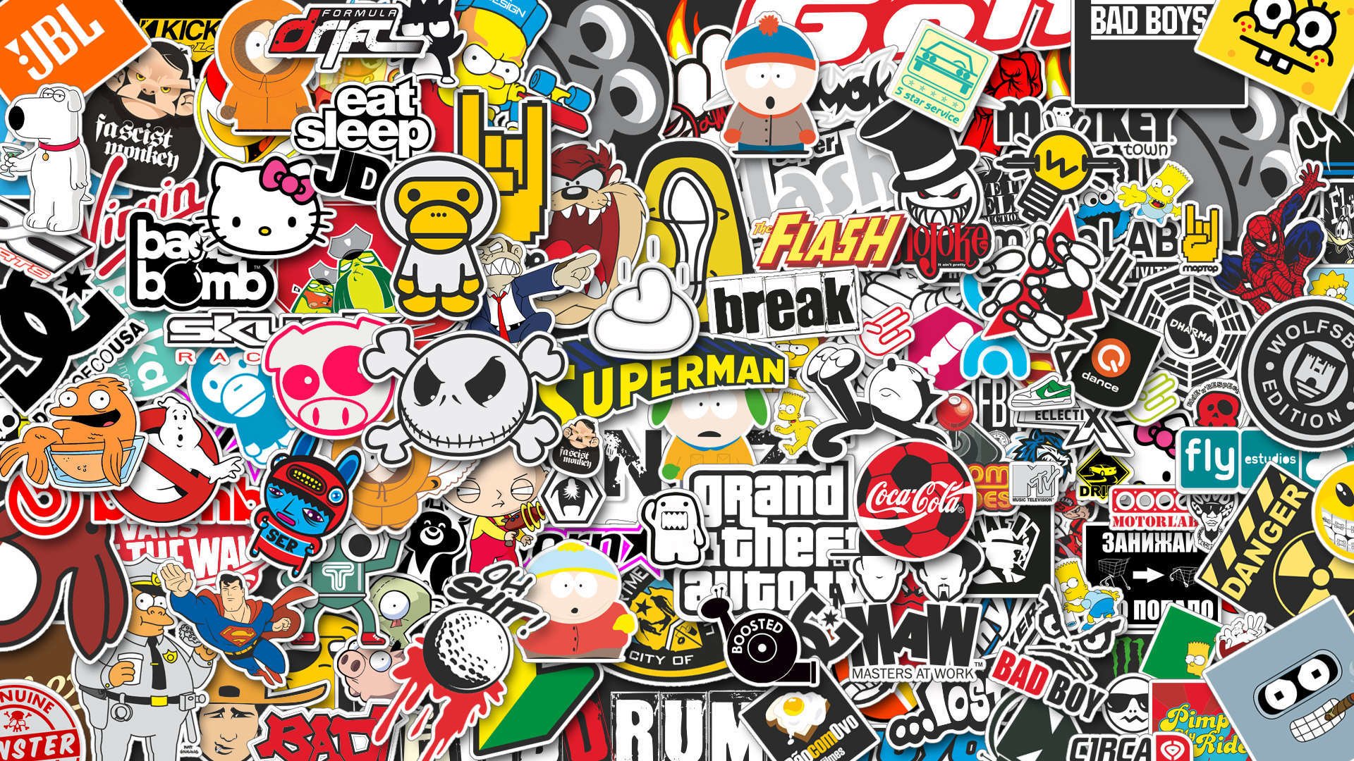 Sticker Bomb Sticker Wallpapers