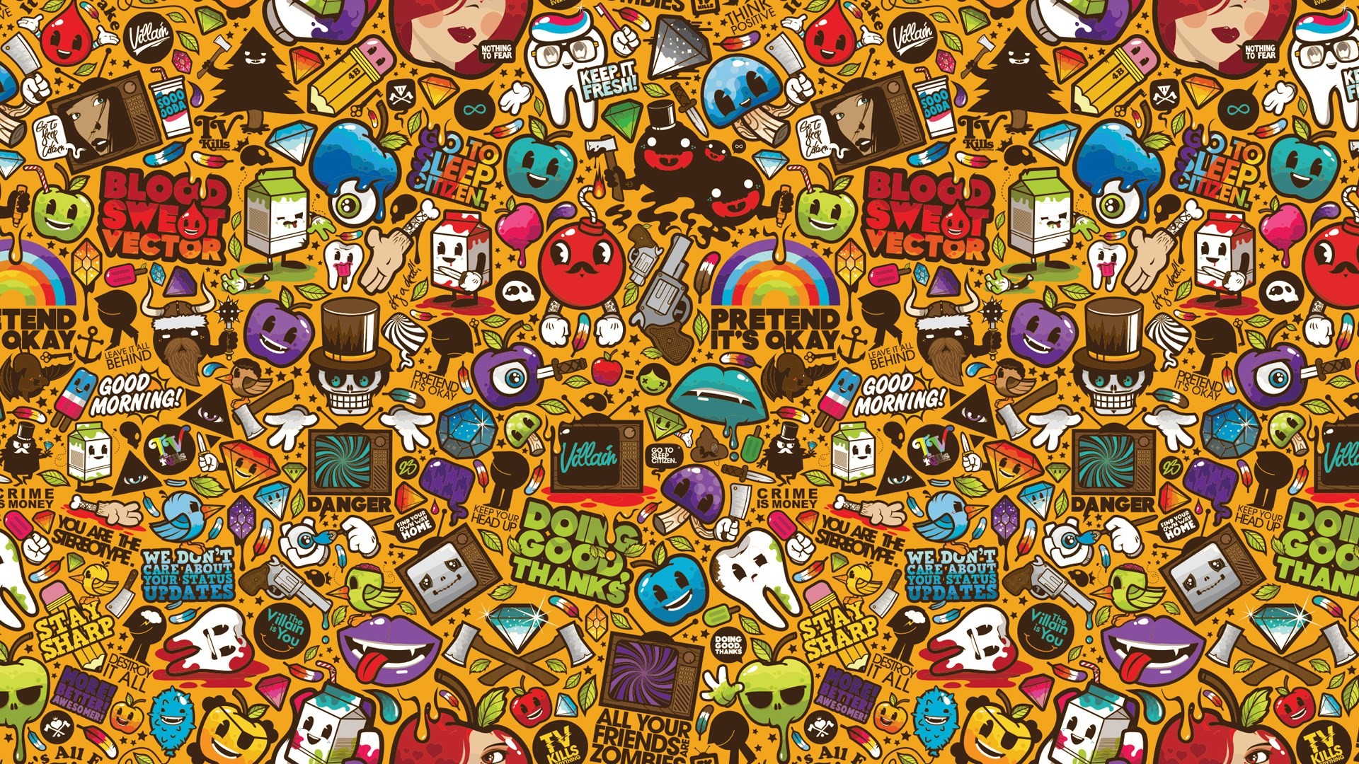 Sticker Bomb Sticker Wallpapers