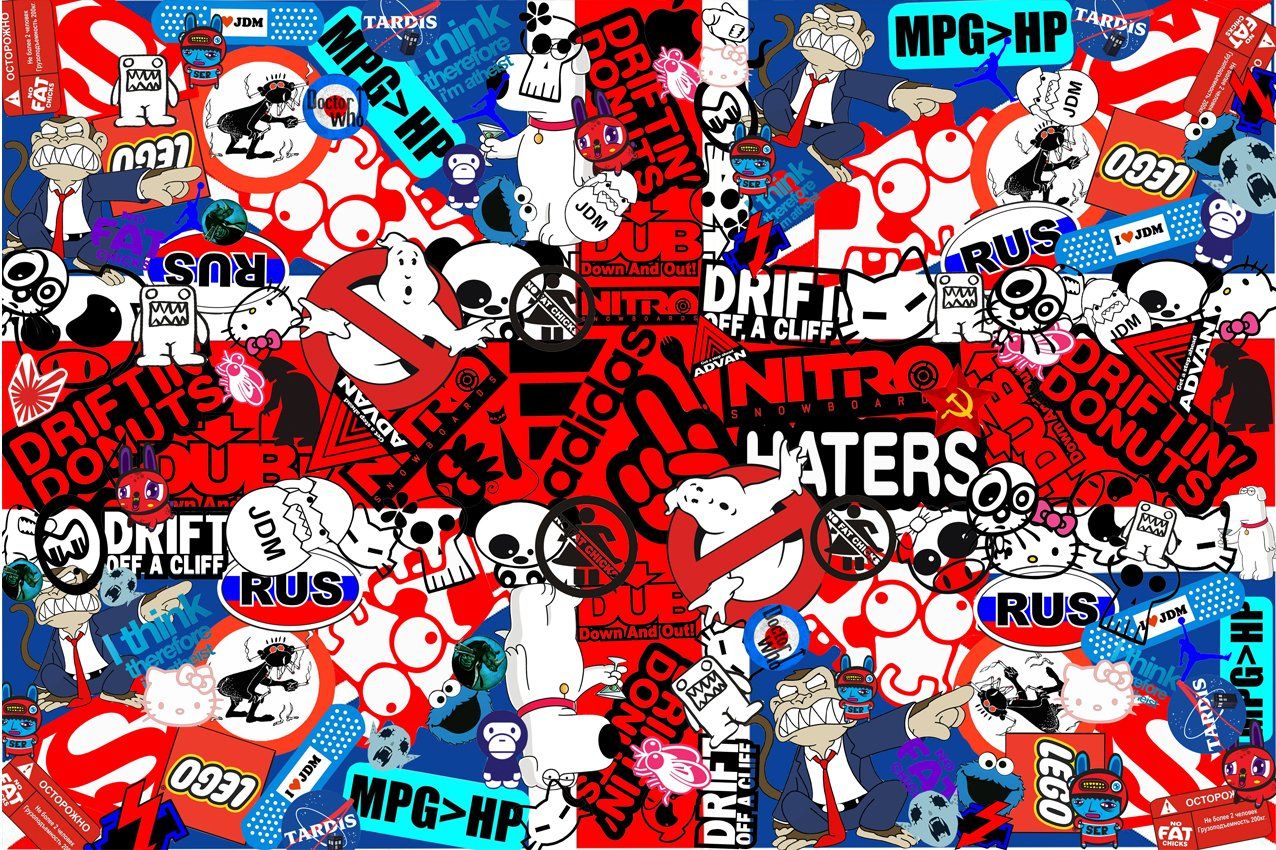 Sticker Bomb Sticker Wallpapers