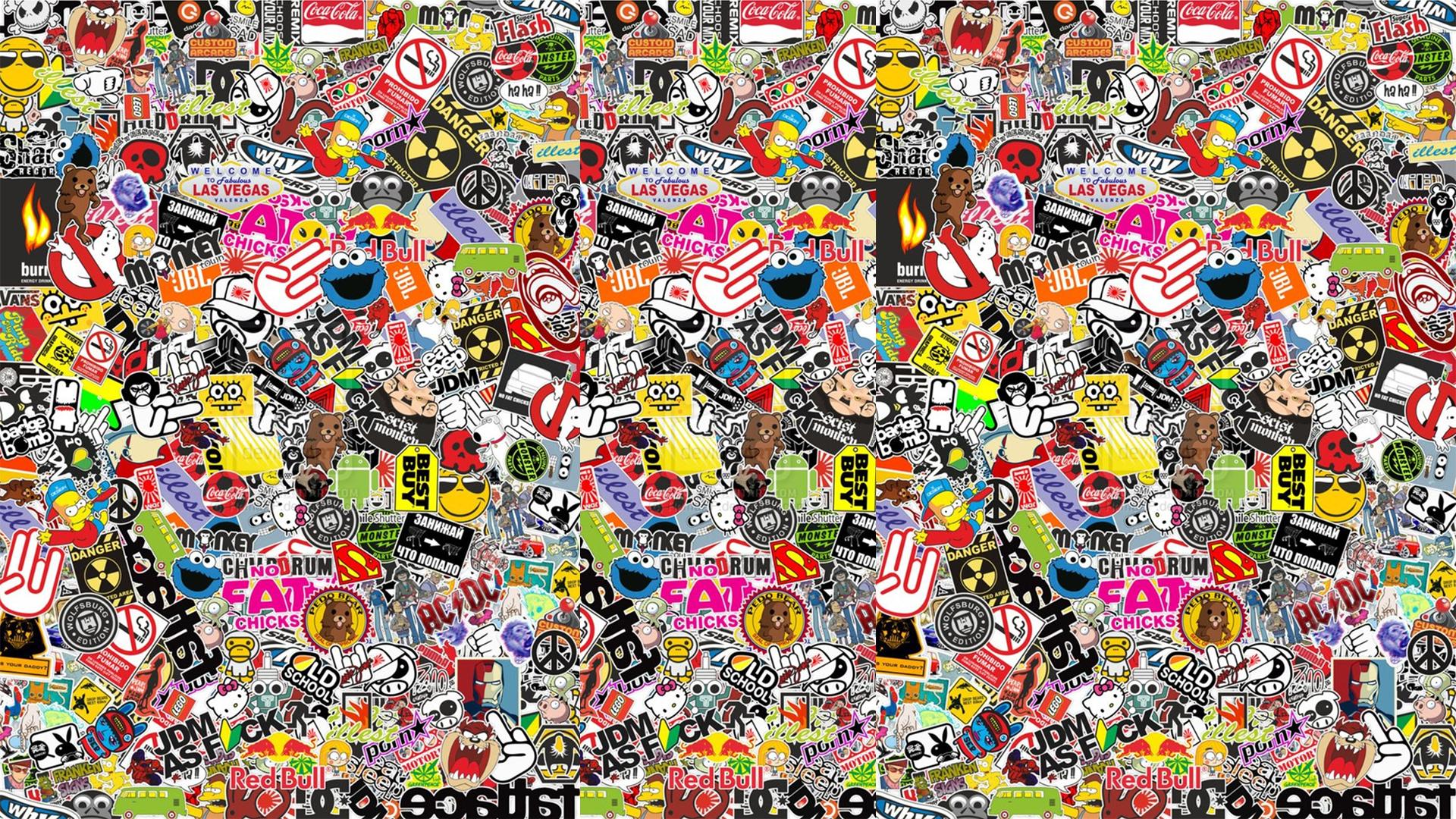 Sticker Bomb Sticker Wallpapers