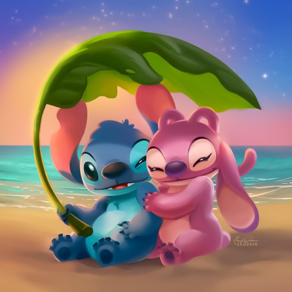 Stitch And Angel Couple Wallpapers