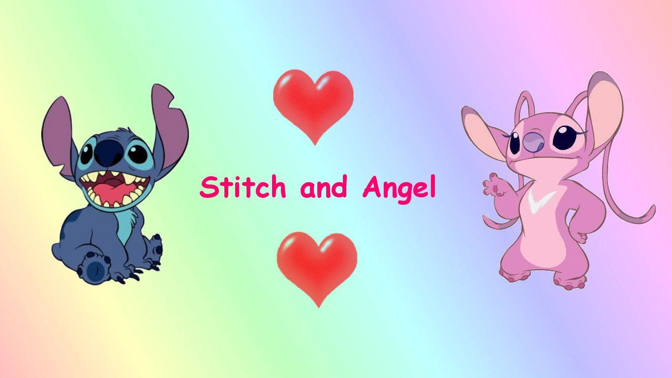 Stitch And Angel Couple Wallpapers