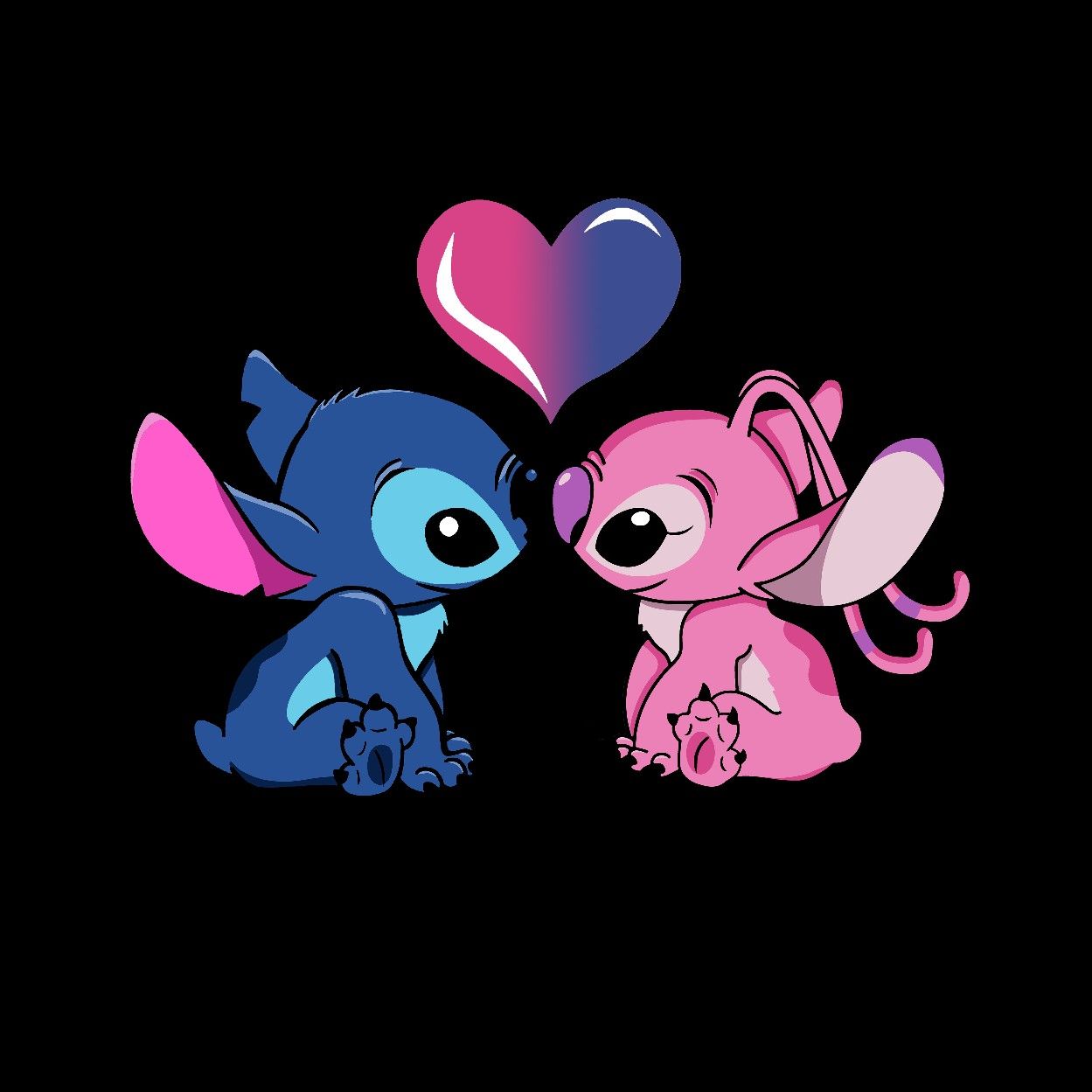 Stitch And Angel Wallpapers