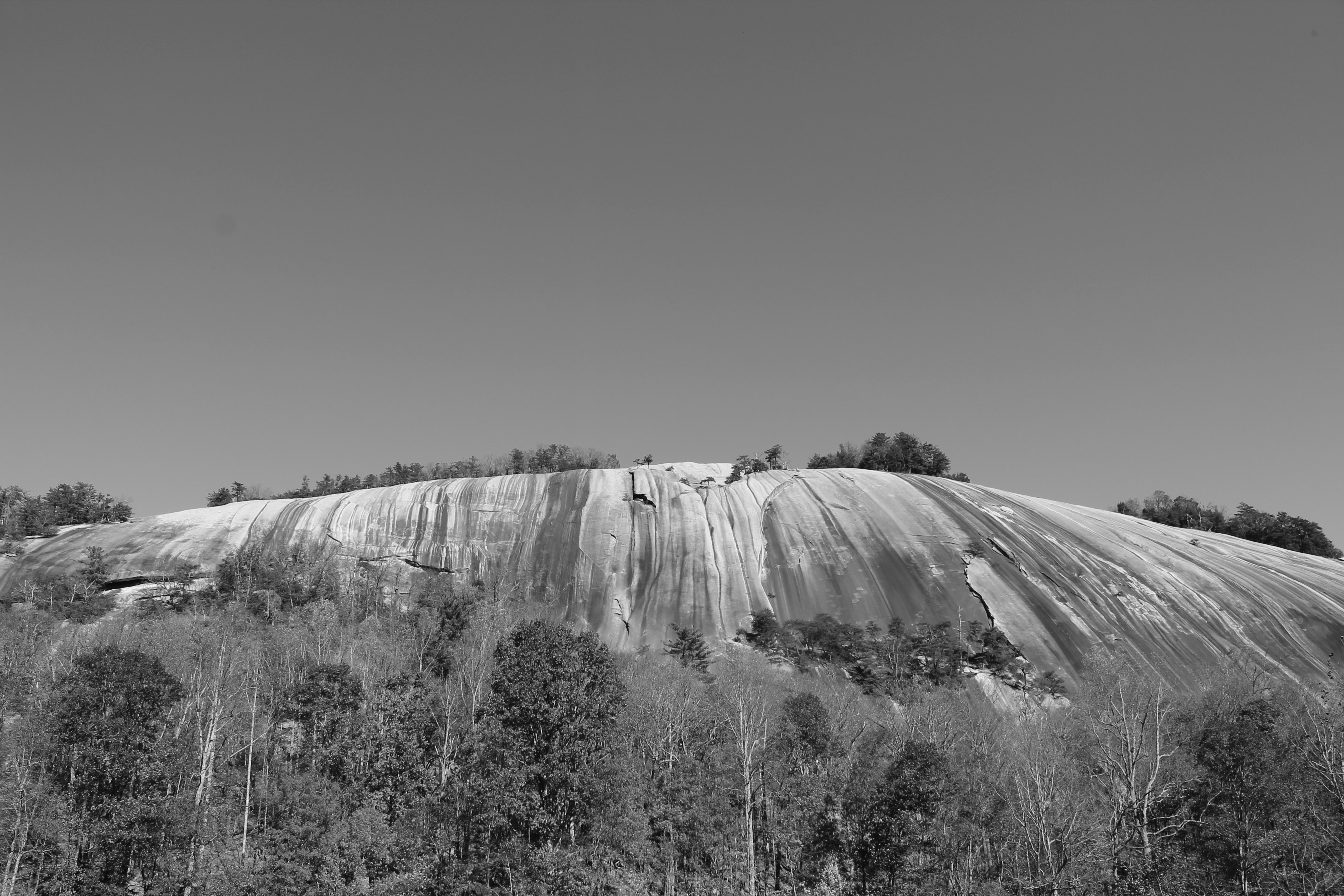 Stone Mountains Snow In Monochrome Wallpapers