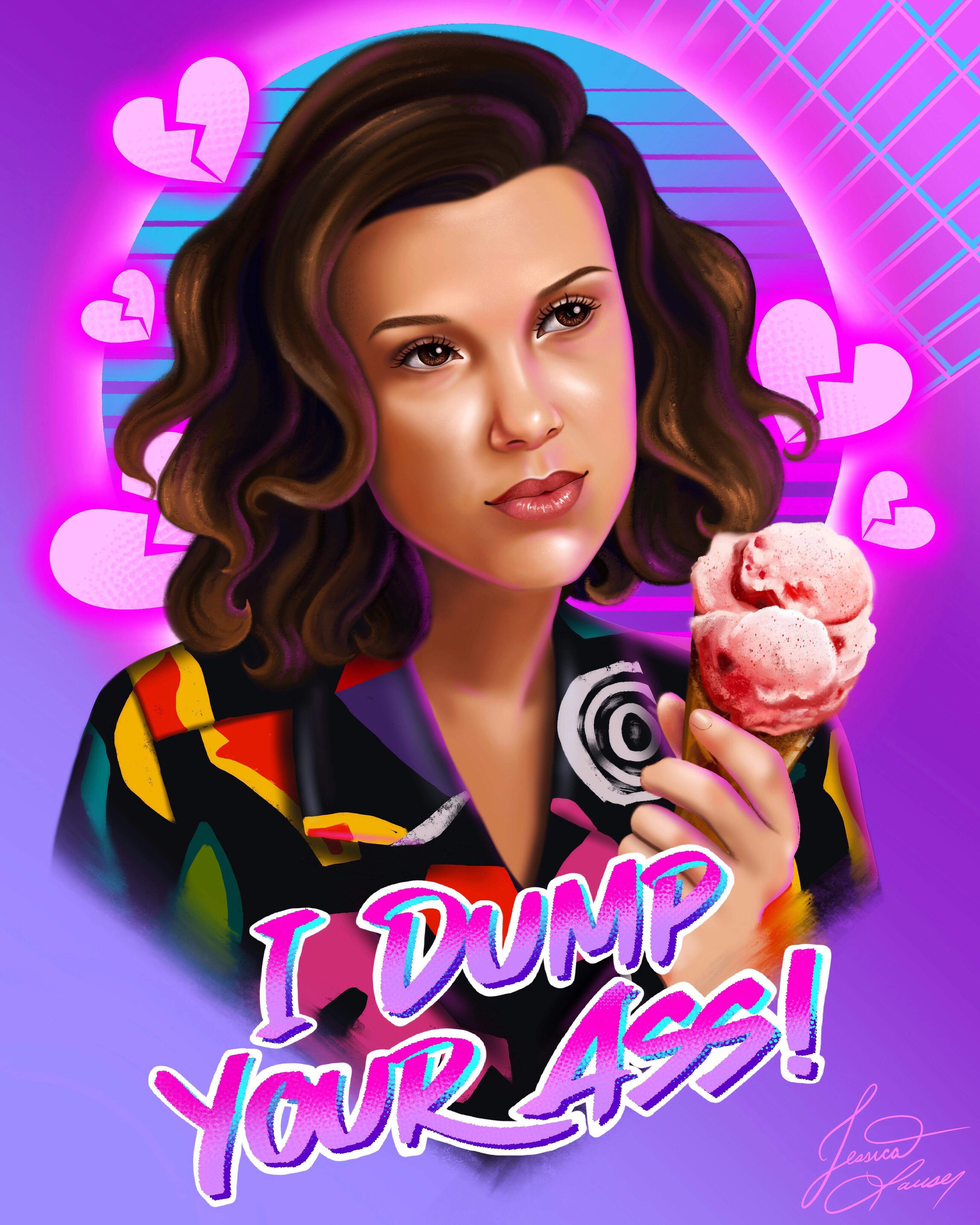 Stranger Things Eleven Fan Artwork Wallpapers