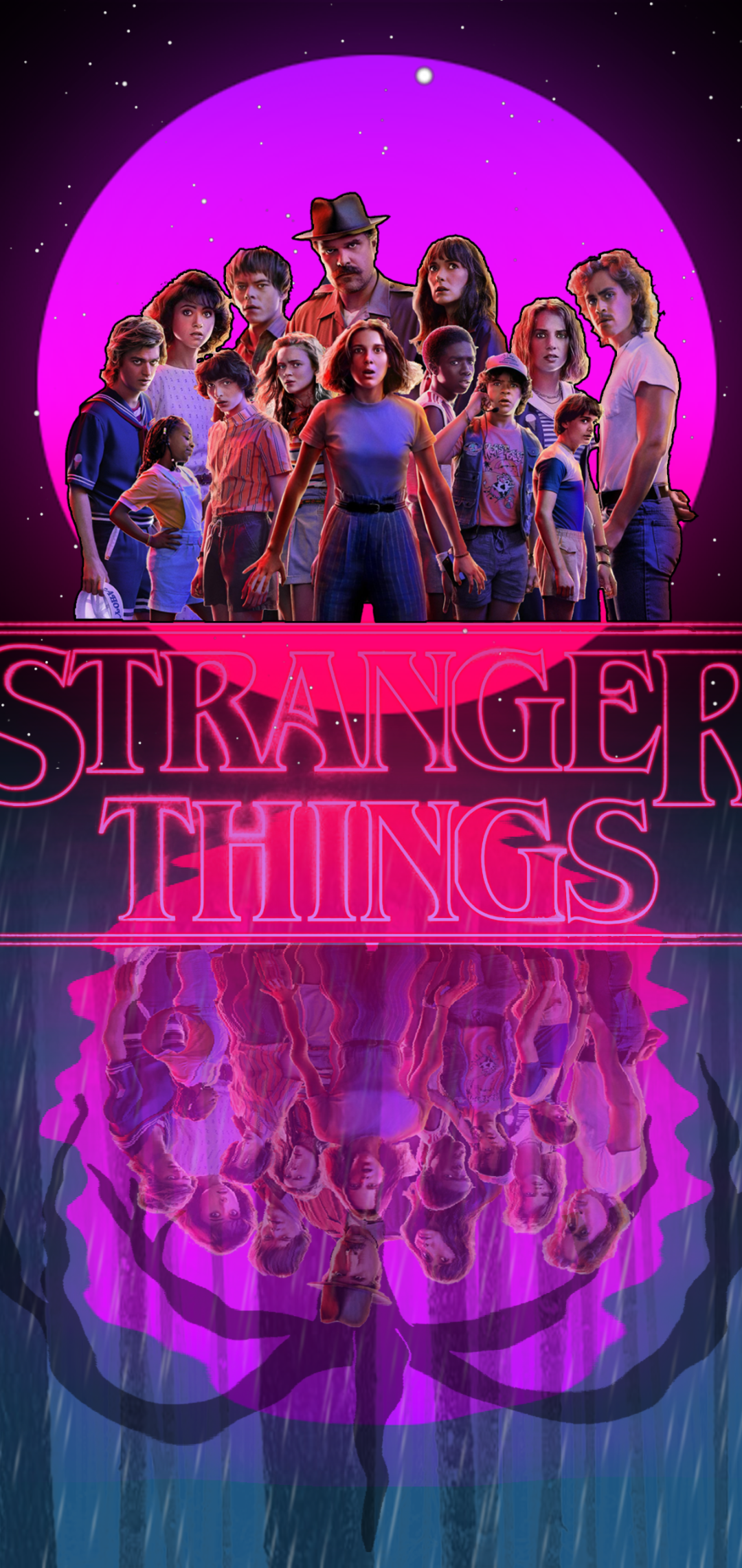 Stranger Things Eleven Neon Poster Wallpapers